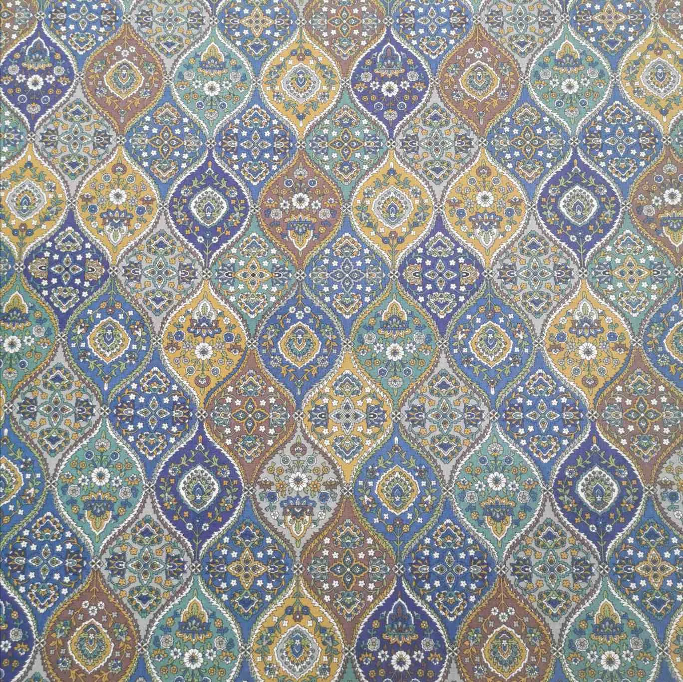 Cotton by Kokka, Ogee in Blue
