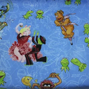 Cotton Kids Fabric Frog Print 140 cm
