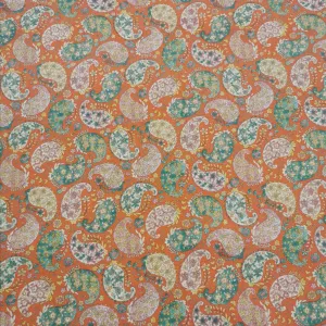 Cotton Lawn, Springtime Paisley