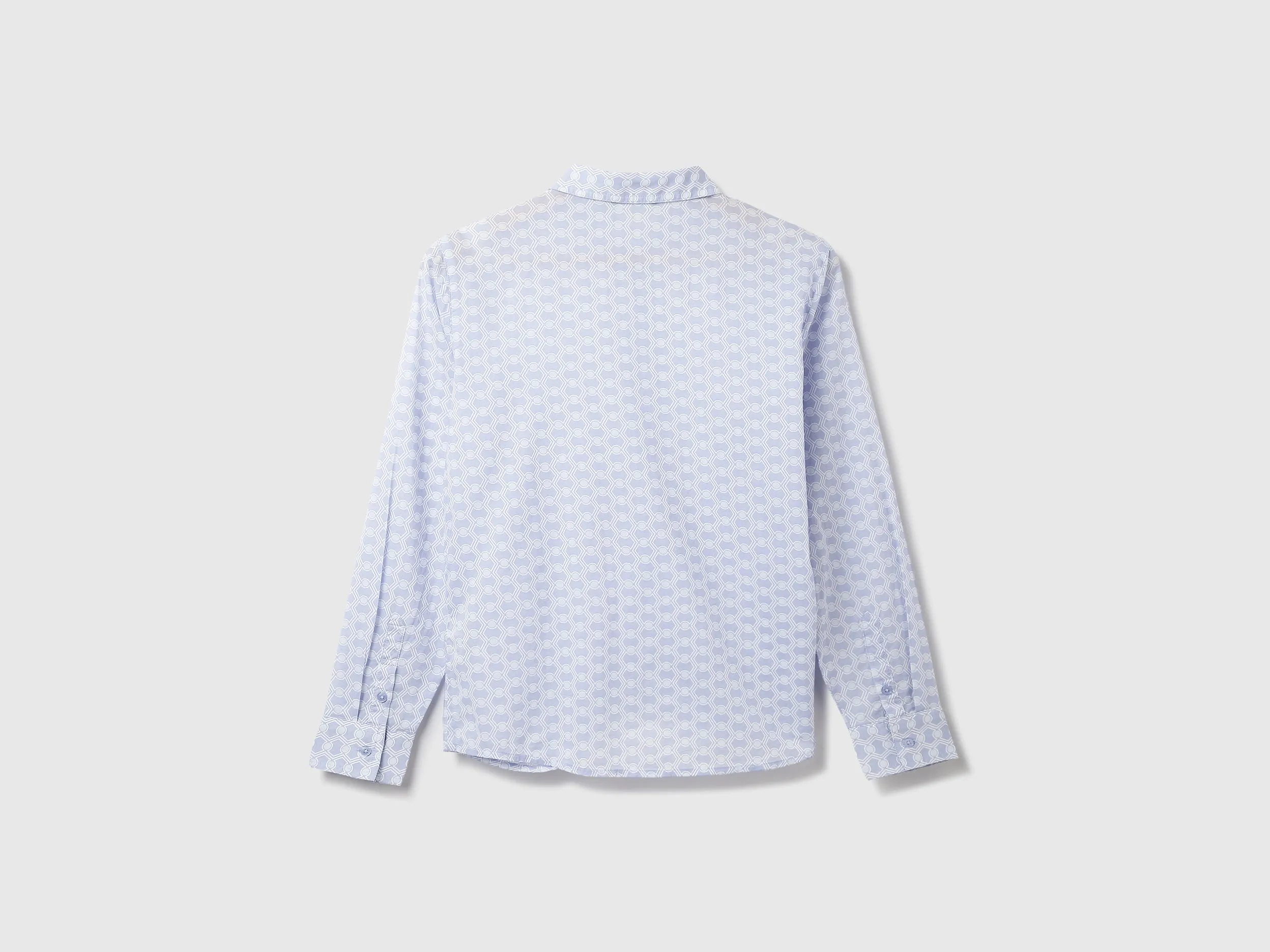 Cotton Printed Spread Collar Women Shirts