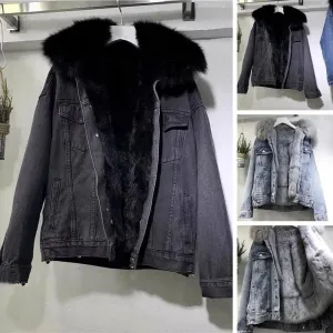 CozyVintage Oversized Denim Coat