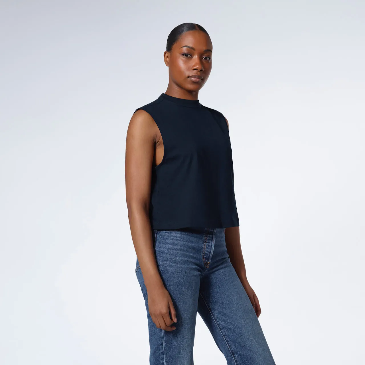 Crew Neck Organic Tank Top