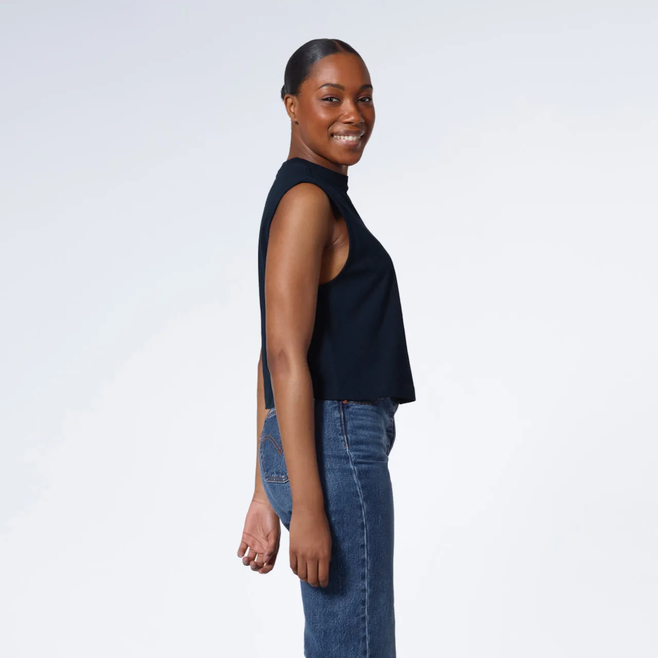 Crew Neck Organic Tank Top
