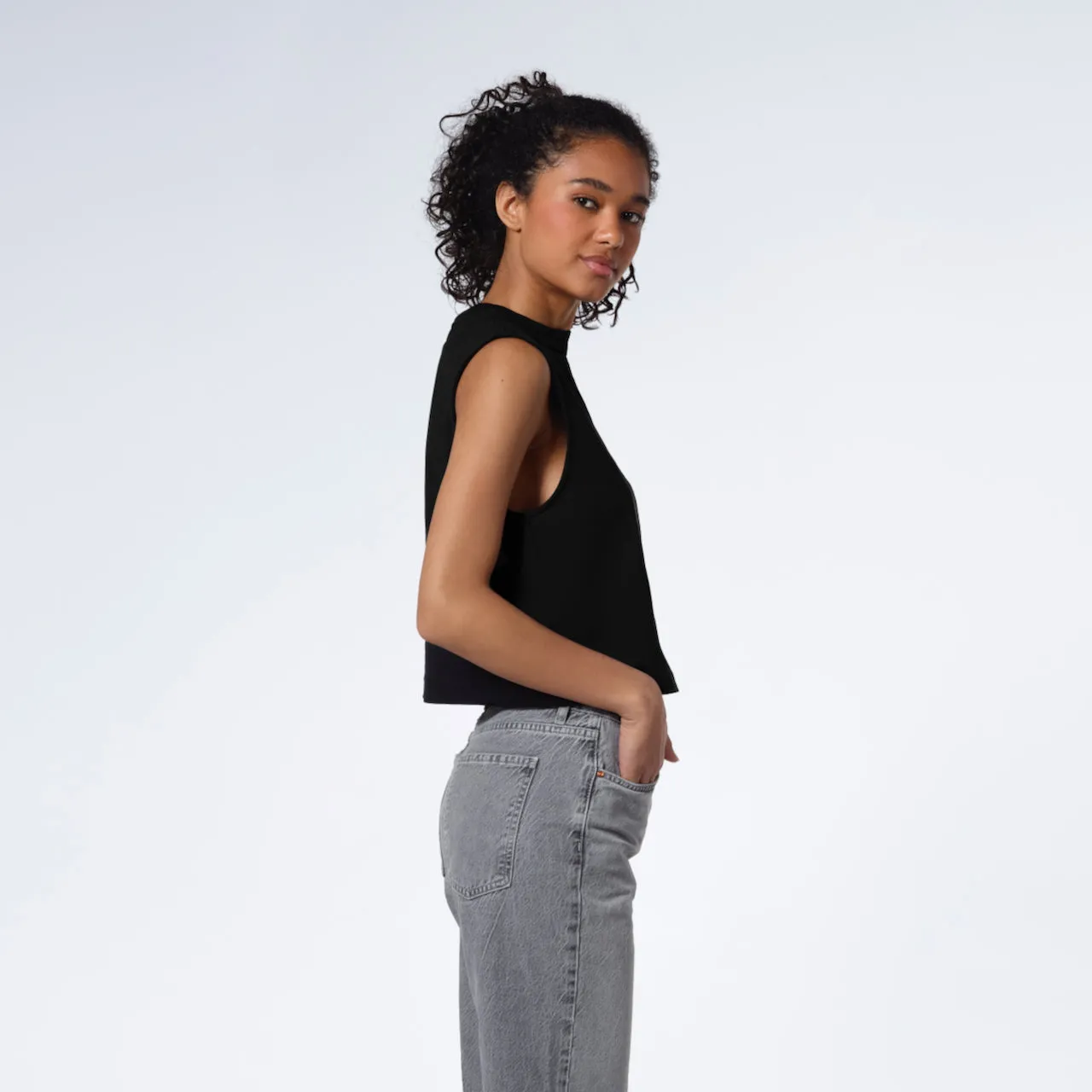Crew Neck Organic Tank Top