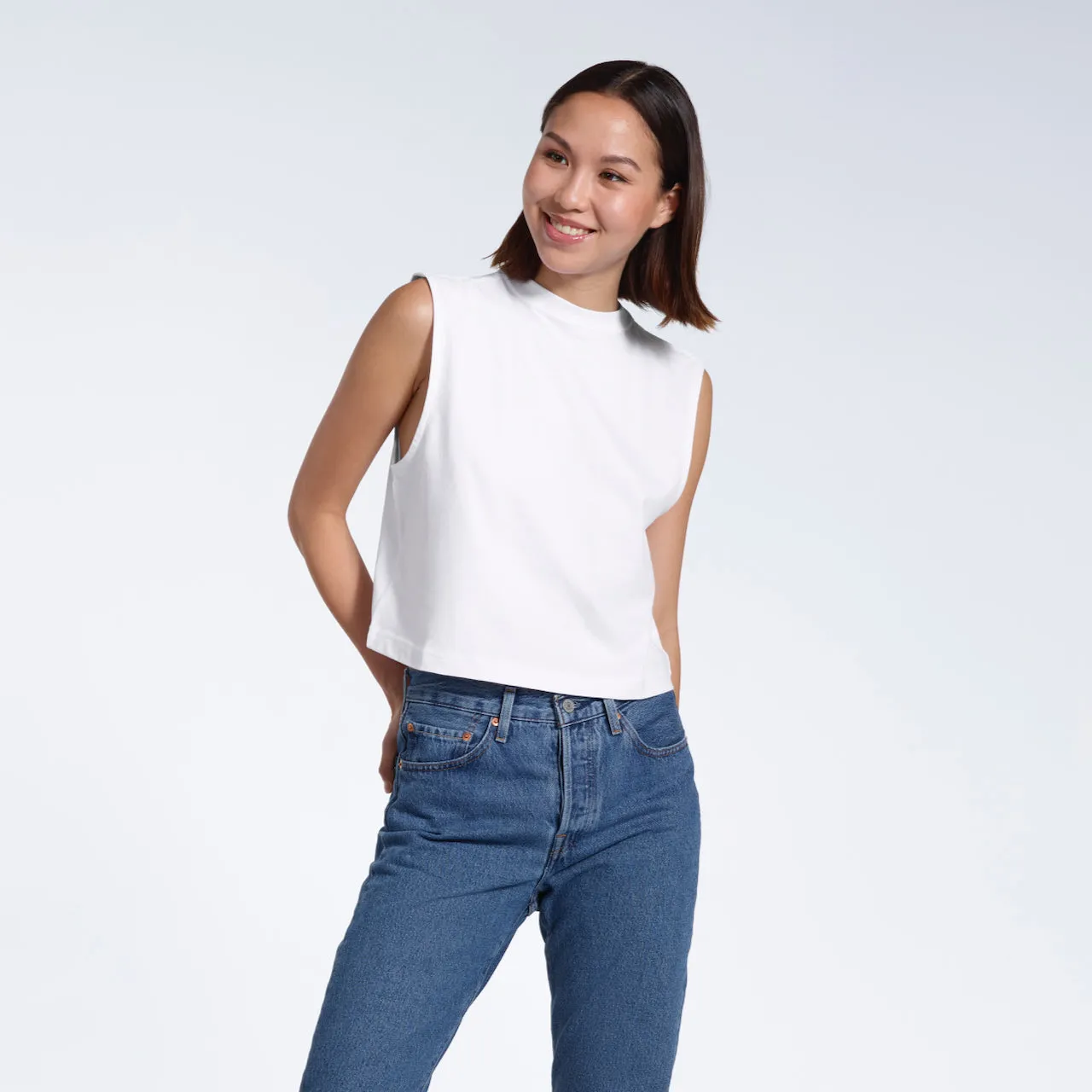 Crew Neck Organic Tank Top