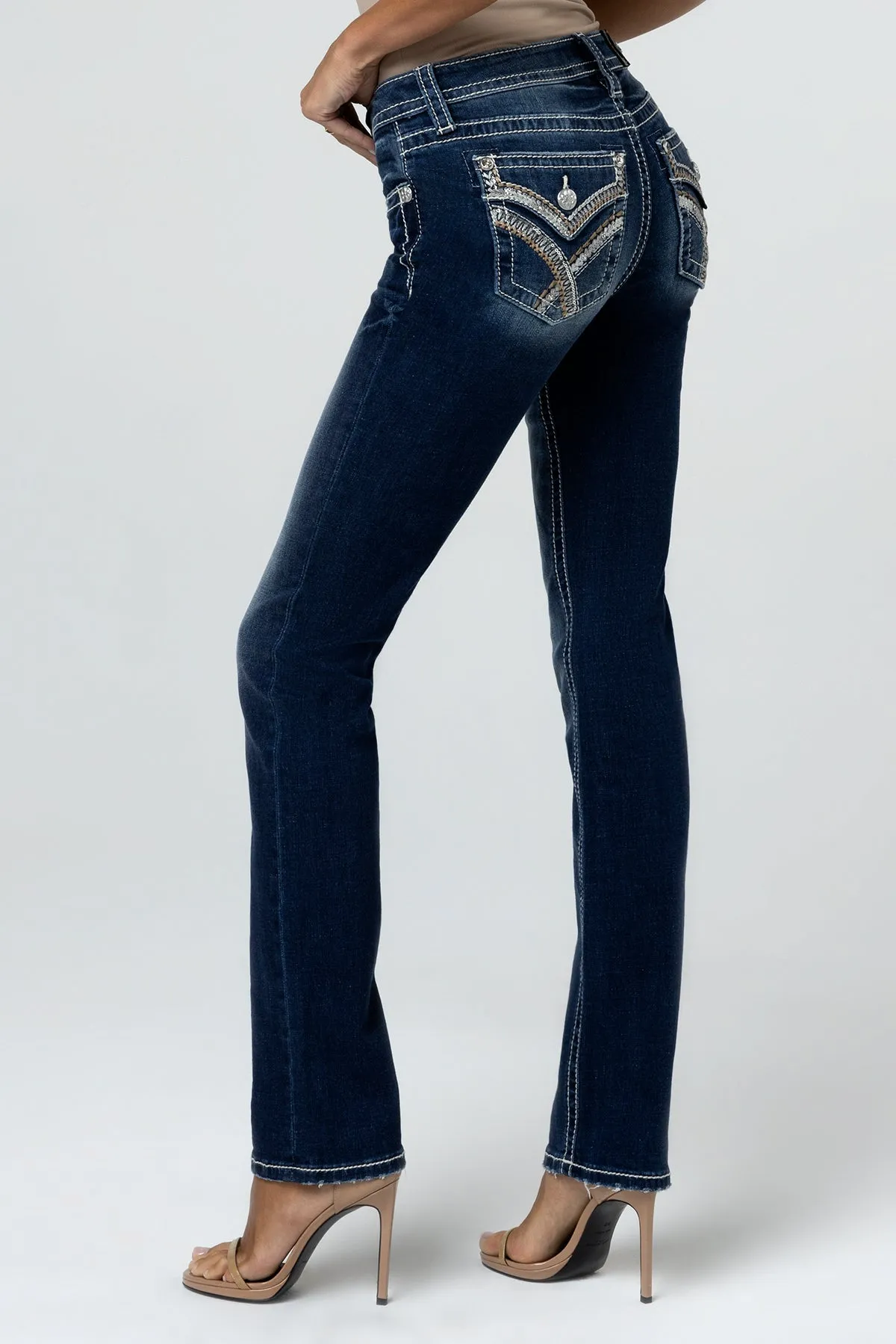 Crissy Karat Straight Jeans