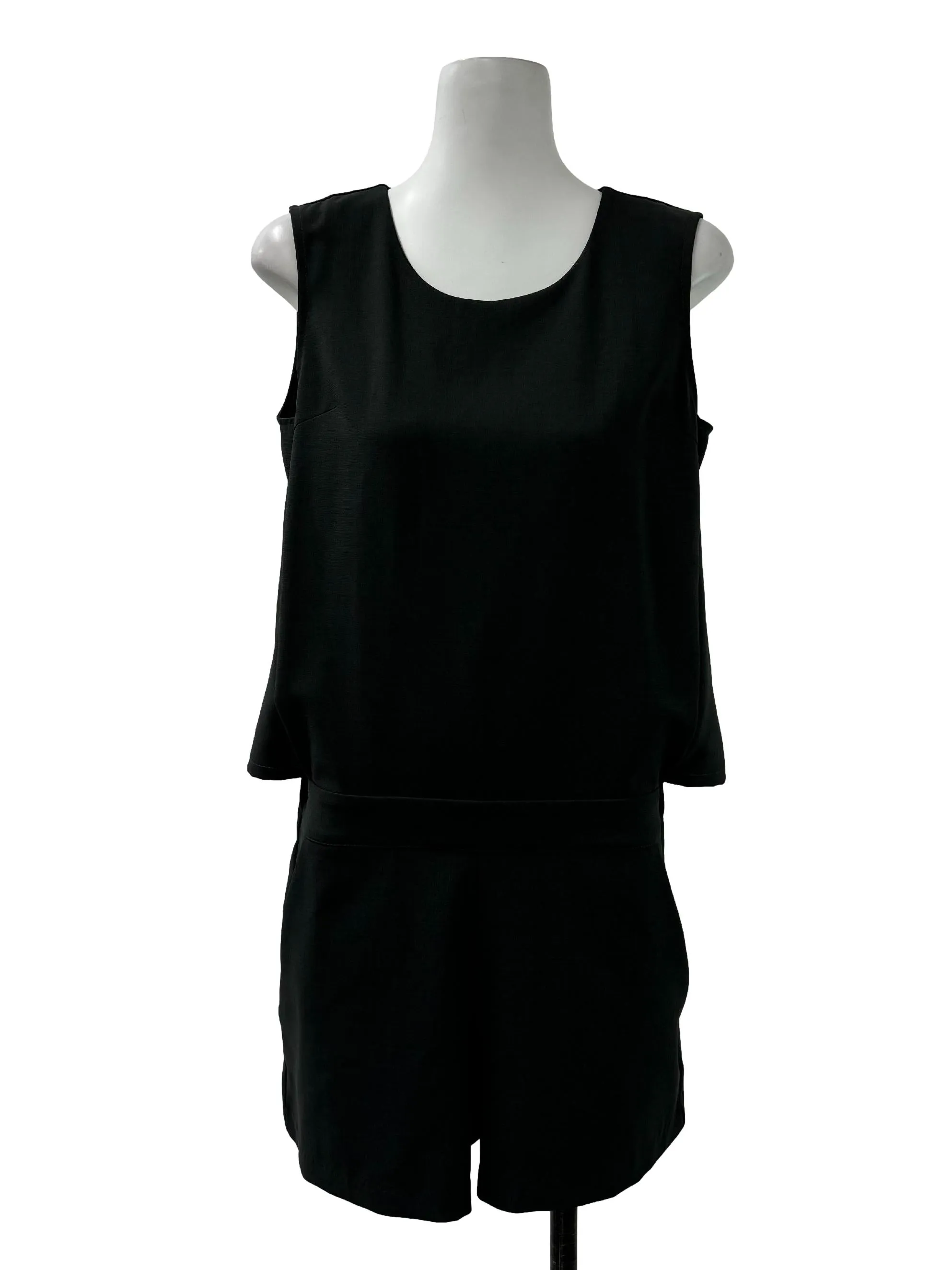 Dark Grey Round Neckromper
