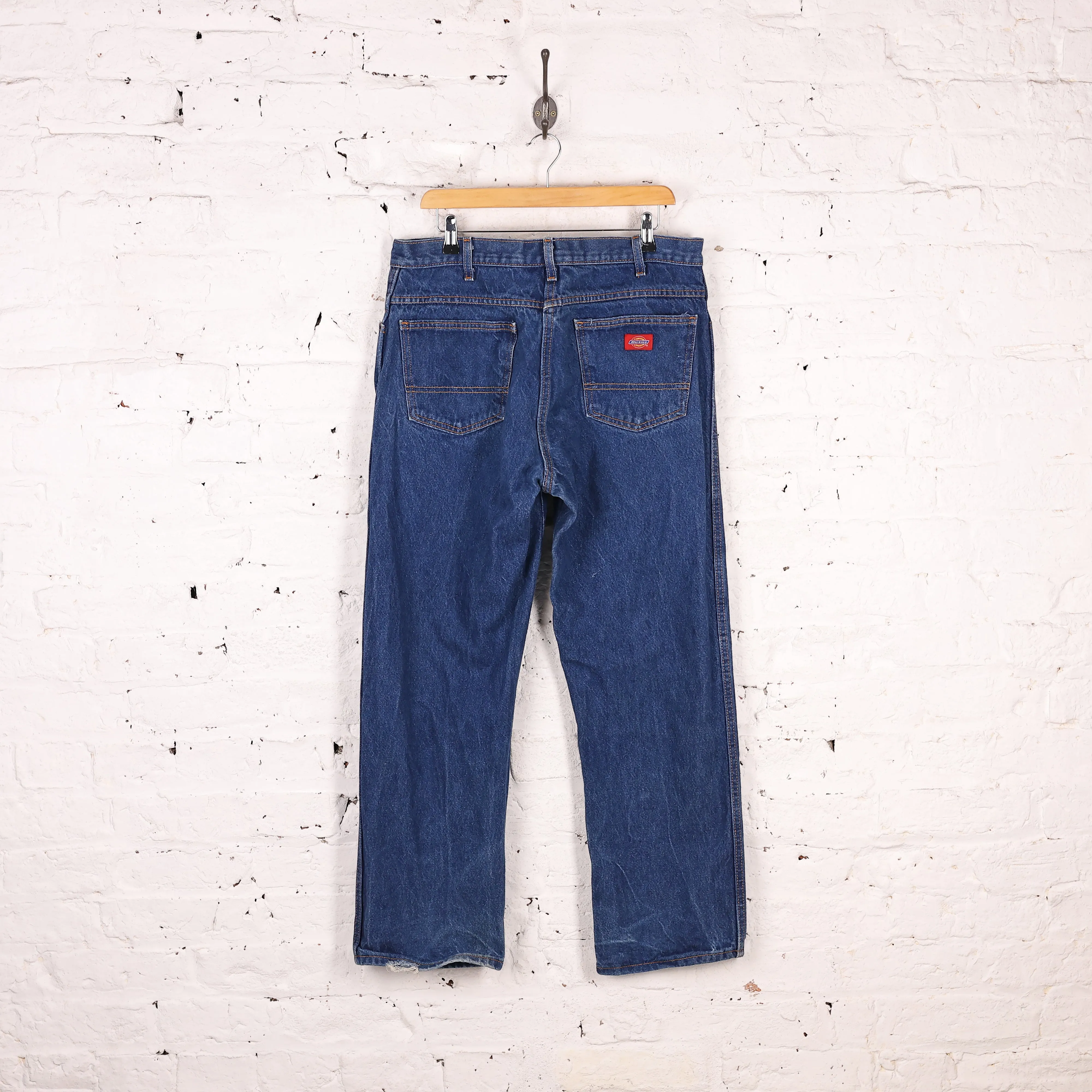 Dickies Original Fit Work Jeans Pants - Blue - L