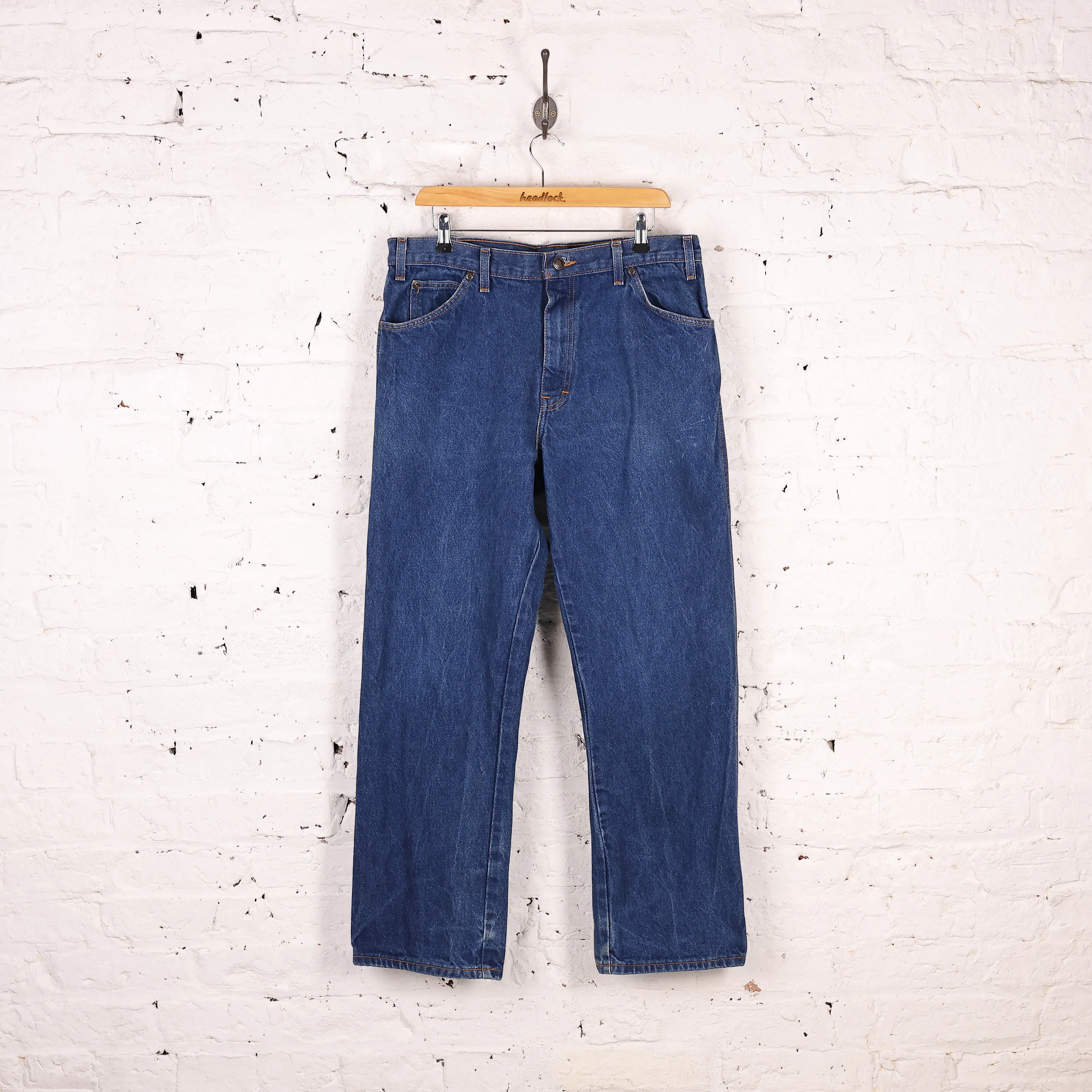 Dickies Original Fit Work Jeans Pants - Blue - L