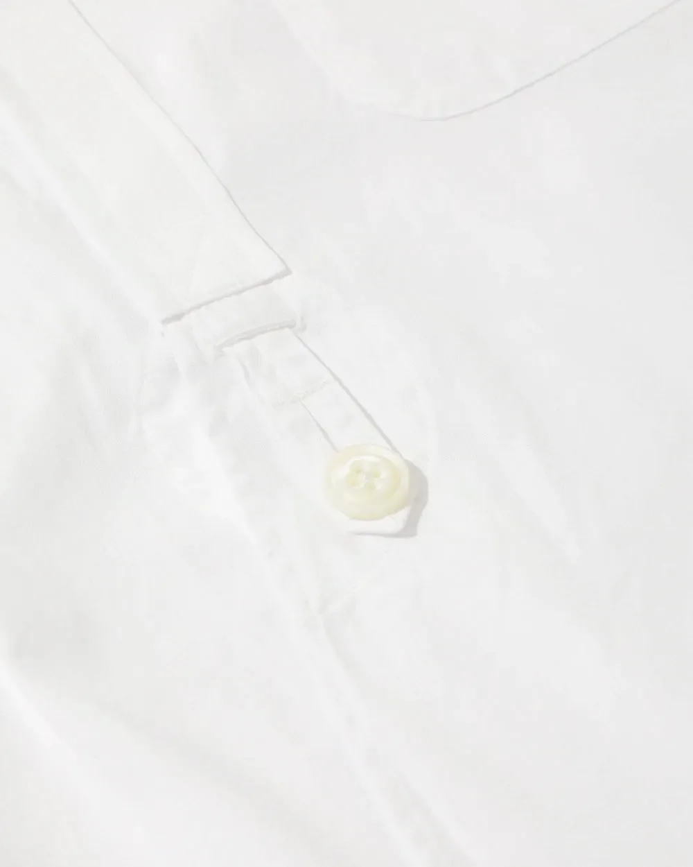 Double Regular Collar EDW Shirt - Cotton Broadcloth - Off White