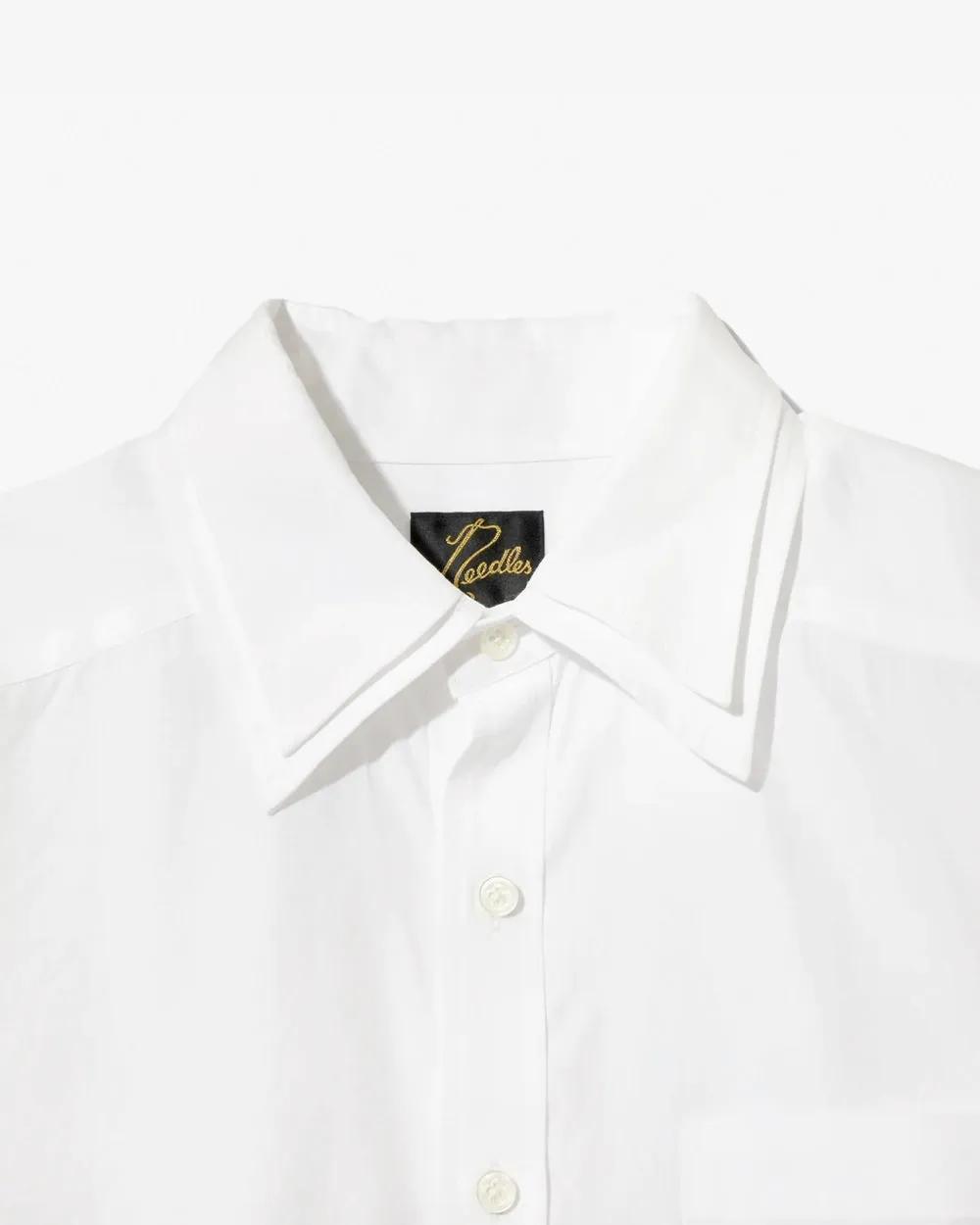 Double Regular Collar EDW Shirt - Cotton Broadcloth - Off White