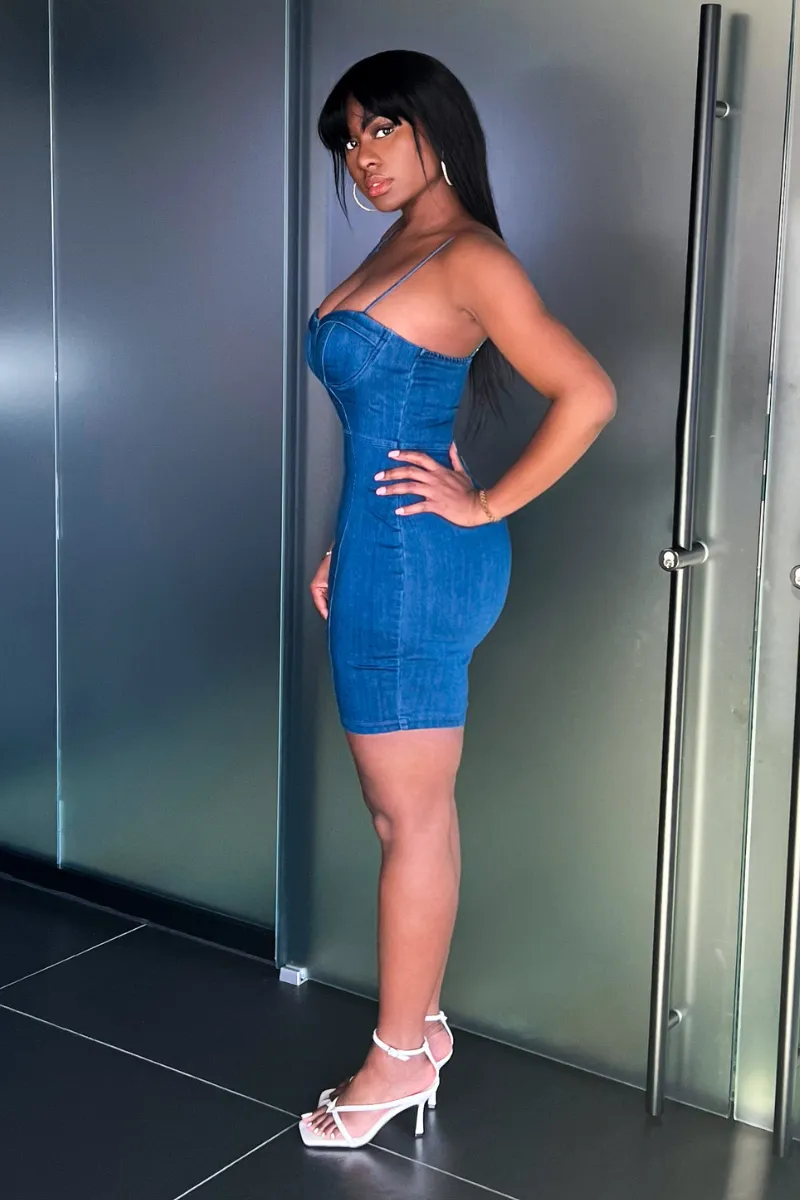 DOWN FOR YOU DENIM | DRESS