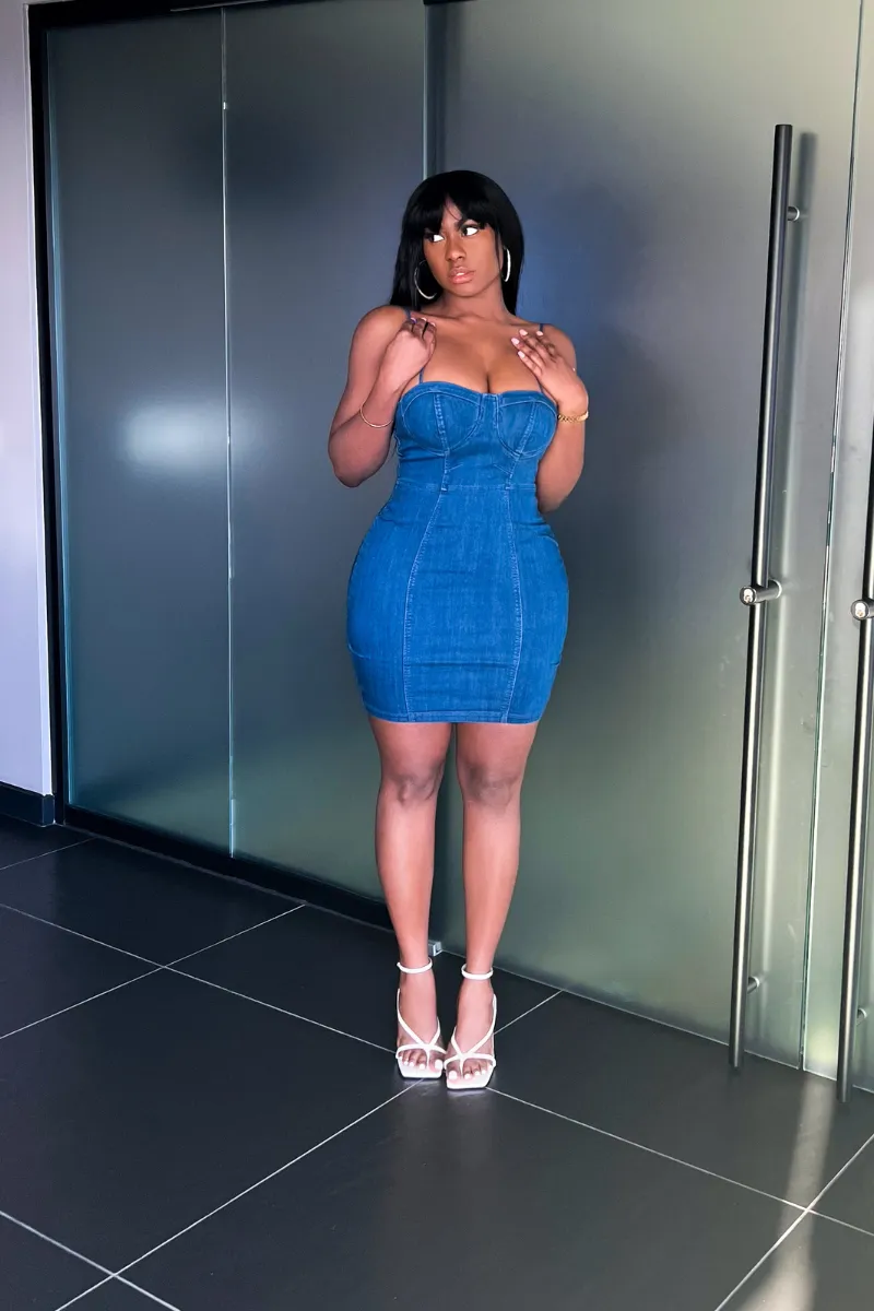 DOWN FOR YOU DENIM | DRESS