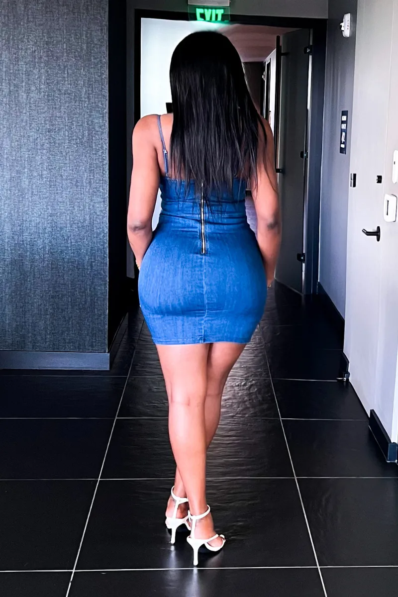 DOWN FOR YOU DENIM | DRESS