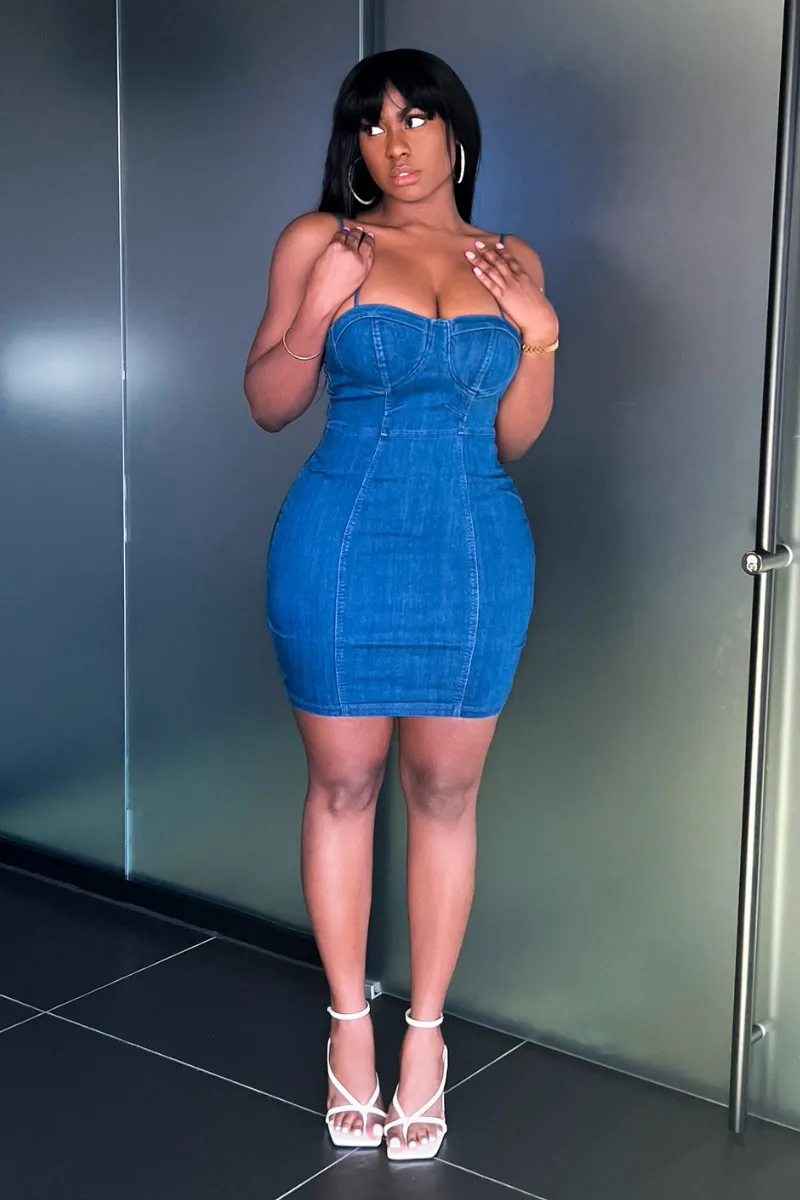 DOWN FOR YOU DENIM | DRESS