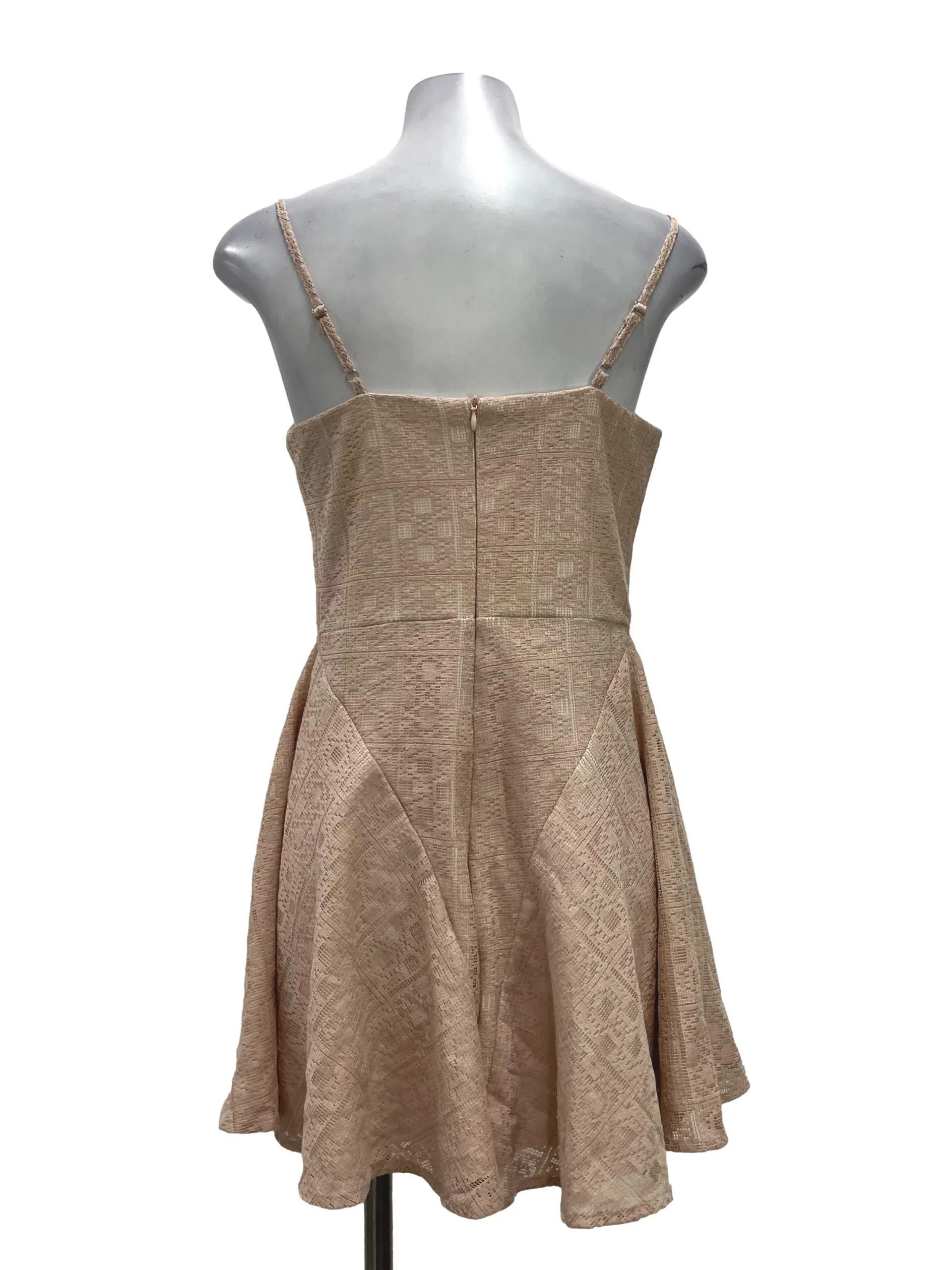 Dusty Pink Lace Bustier Romper