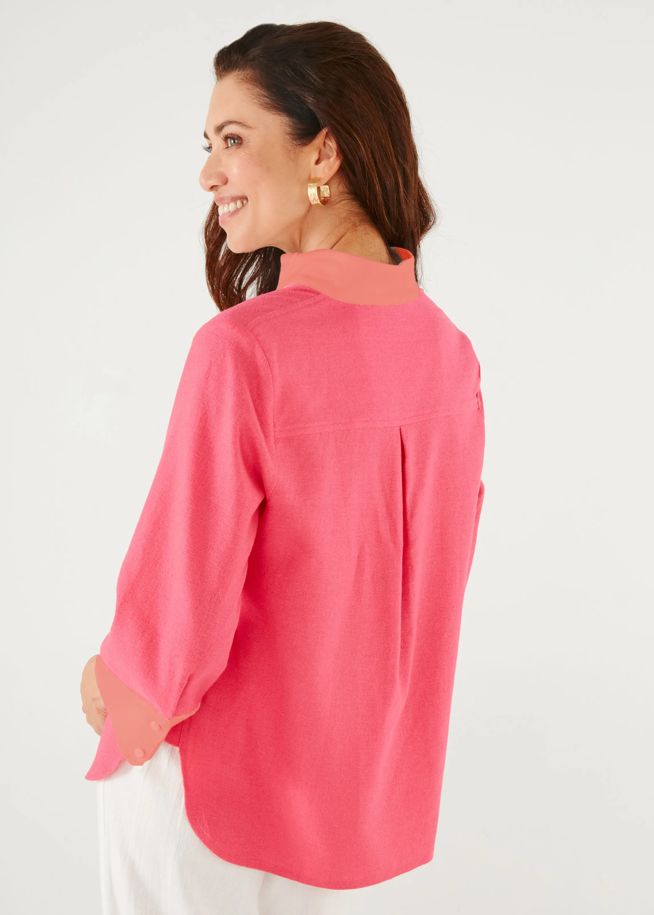 Effie Blouse Pink Linen
