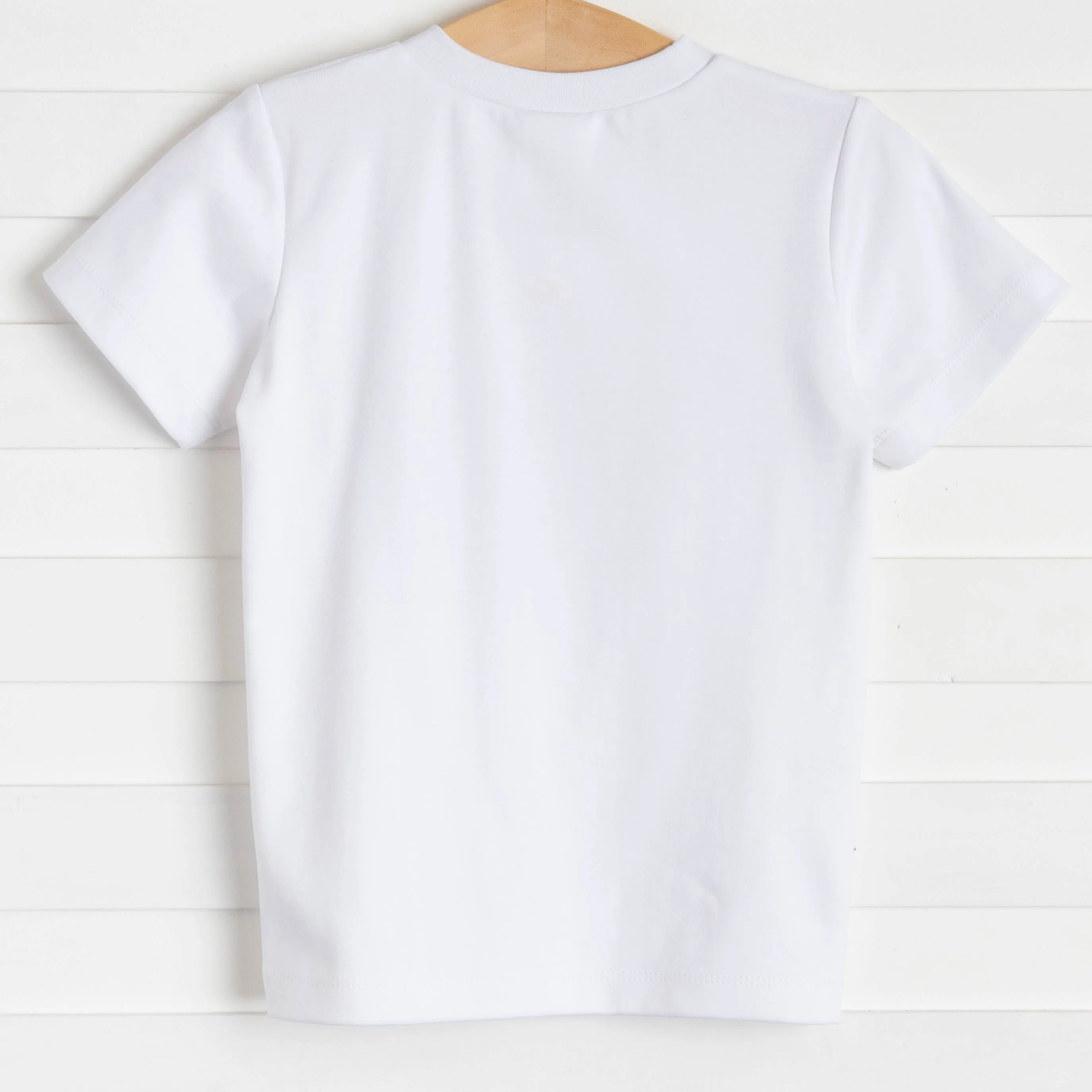 Egg Hunt Applique Shirt, White
