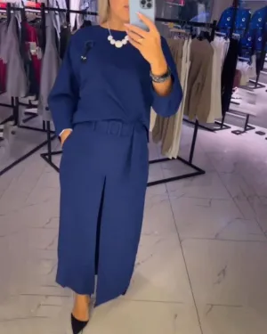 Elegant Two-Piece Set | Effortless Sophistication | Comfortable Fit