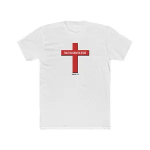 Fija Tus Ojos En Jesús Men's Cotton Crew Tee