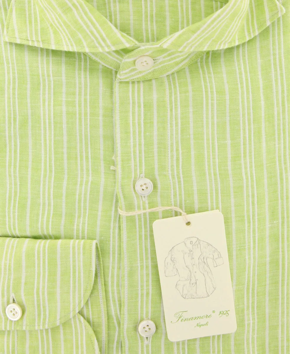 Finamore Napoli Light Green Shirt - Extra Slim