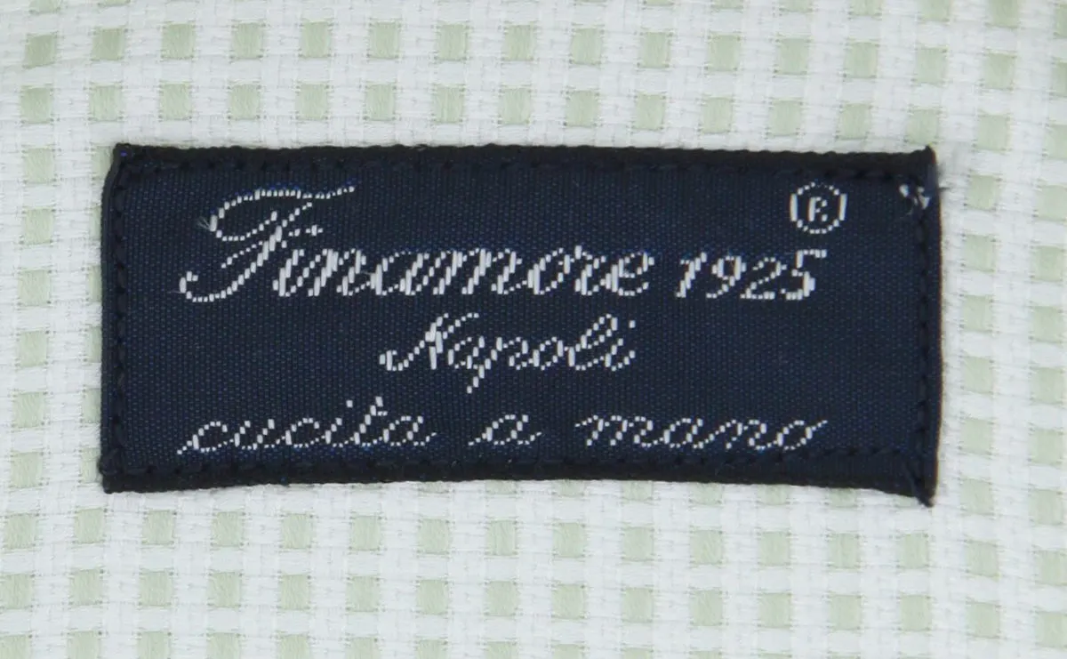 Finamore Napoli Light Green Shirt - Slim