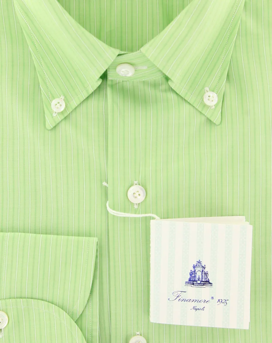 Finamore Napoli Light Green Shirt - Slim