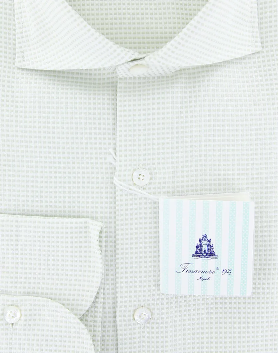 Finamore Napoli Light Green Shirt - Slim
