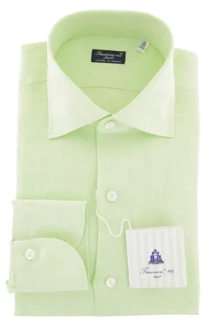 Finamore Napoli Light Green Shirt - Slim