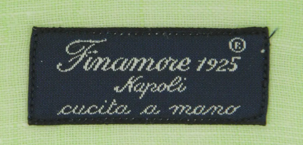 Finamore Napoli Light Green Shirt - Slim