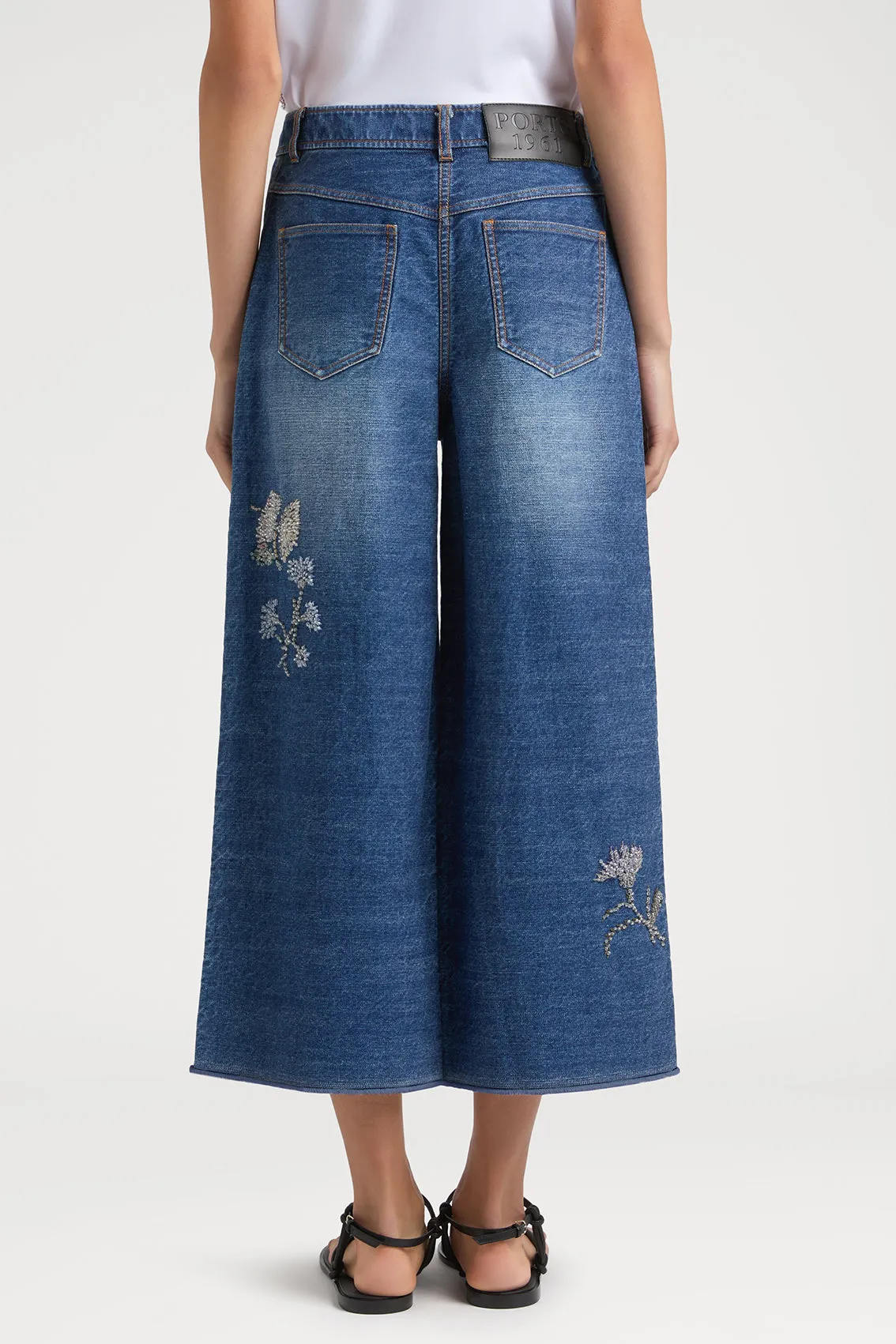 FLORAL FANTASY DENIM JEANS