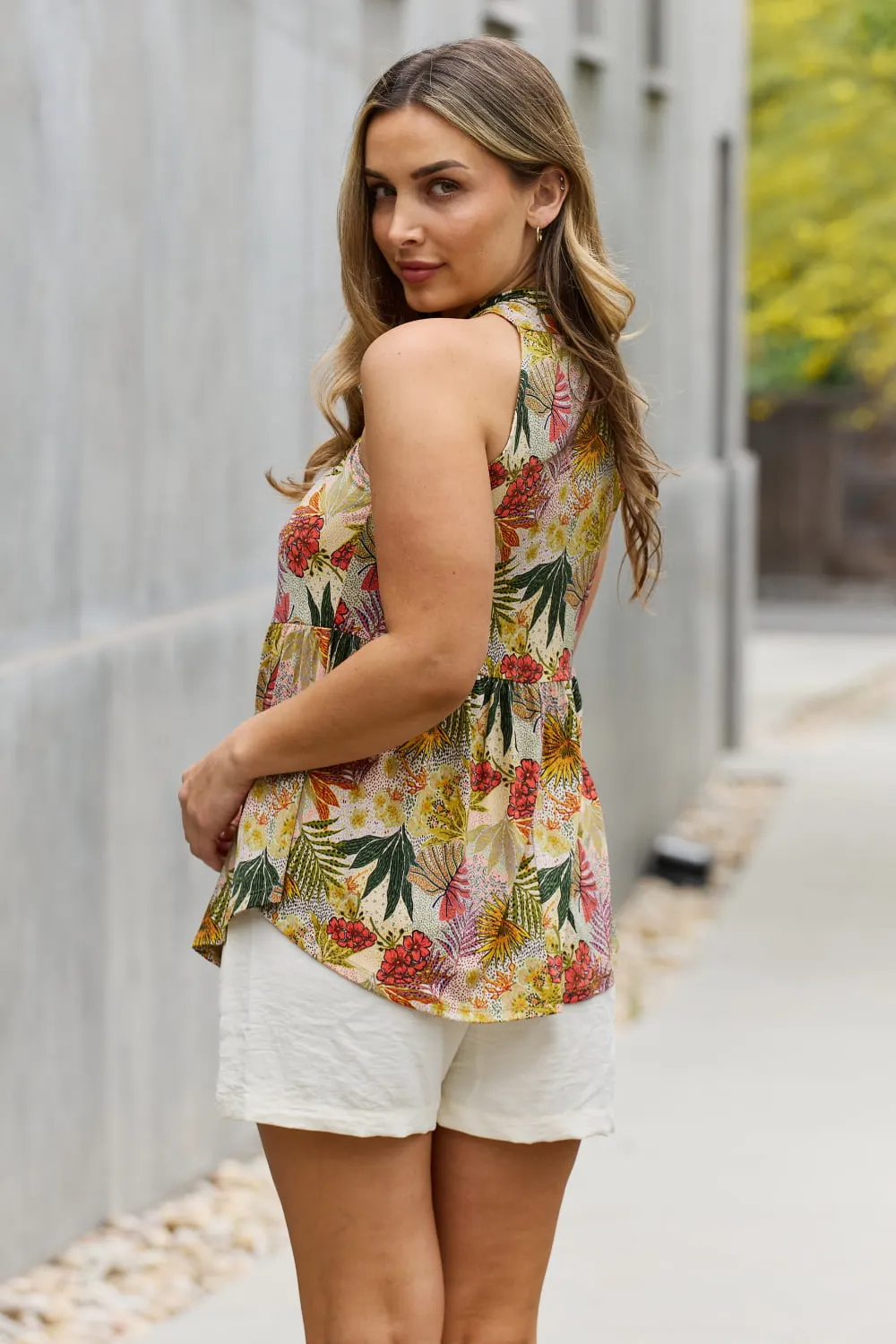 Floral Halter Top