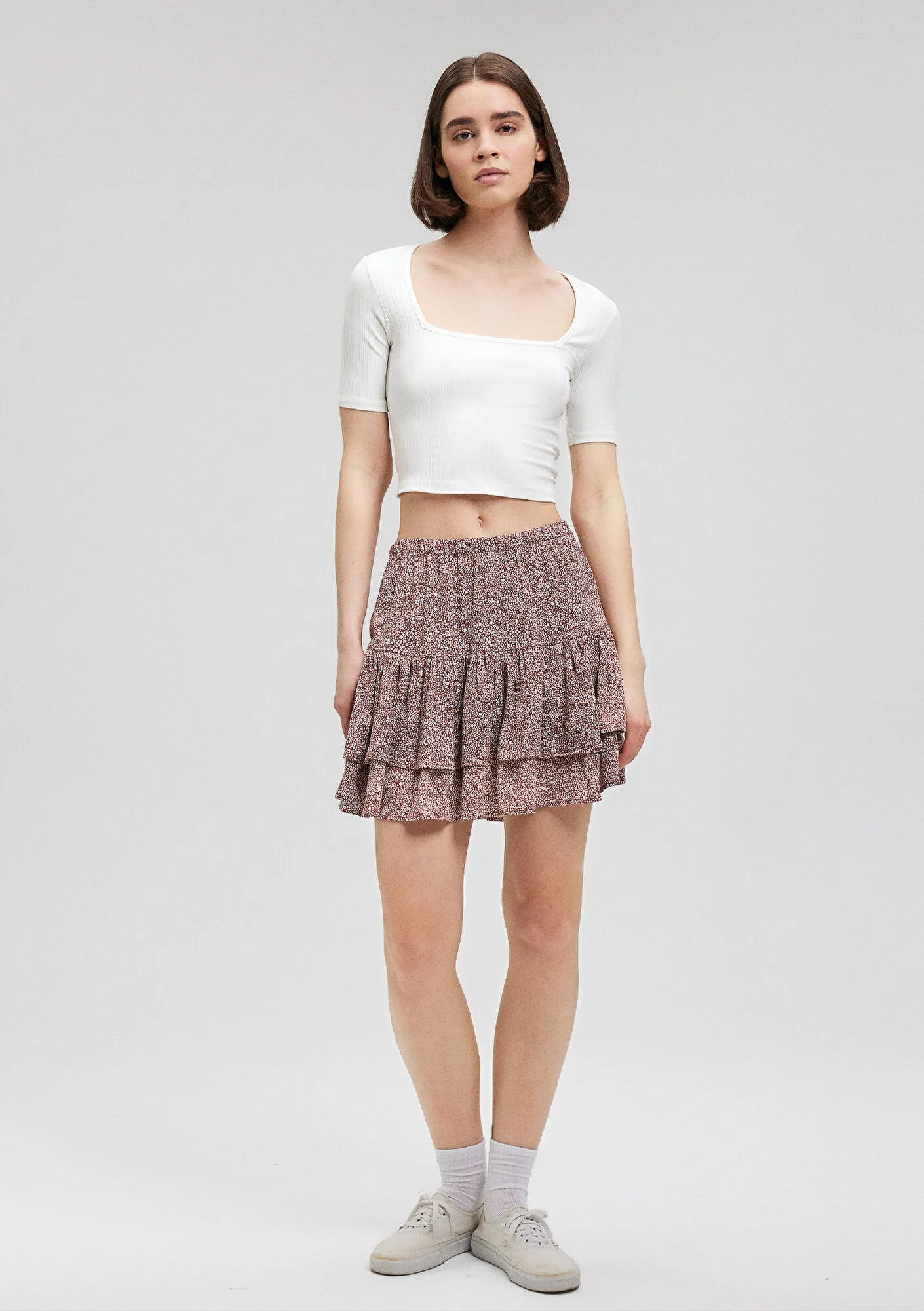 Flower Printed Skirt
