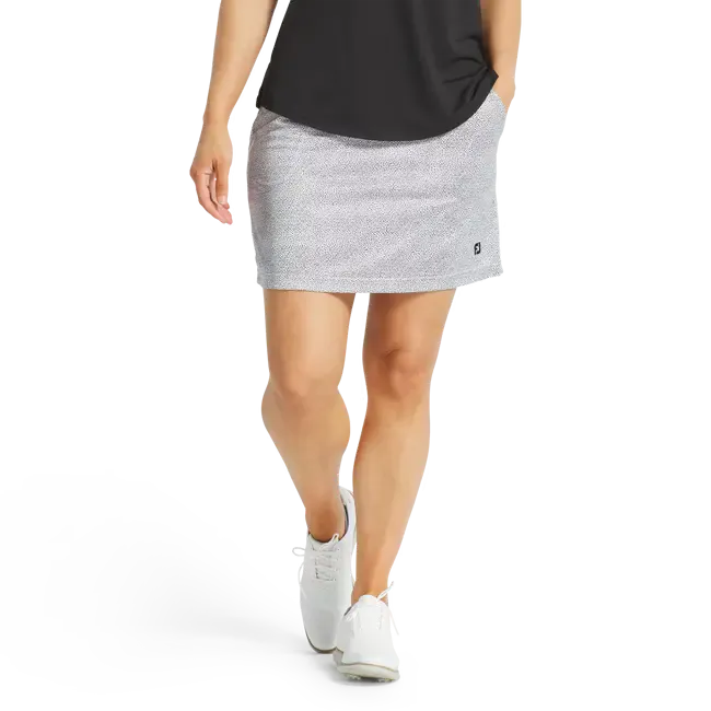 Footjoy 2025 Knit Skort - Black / White Dot