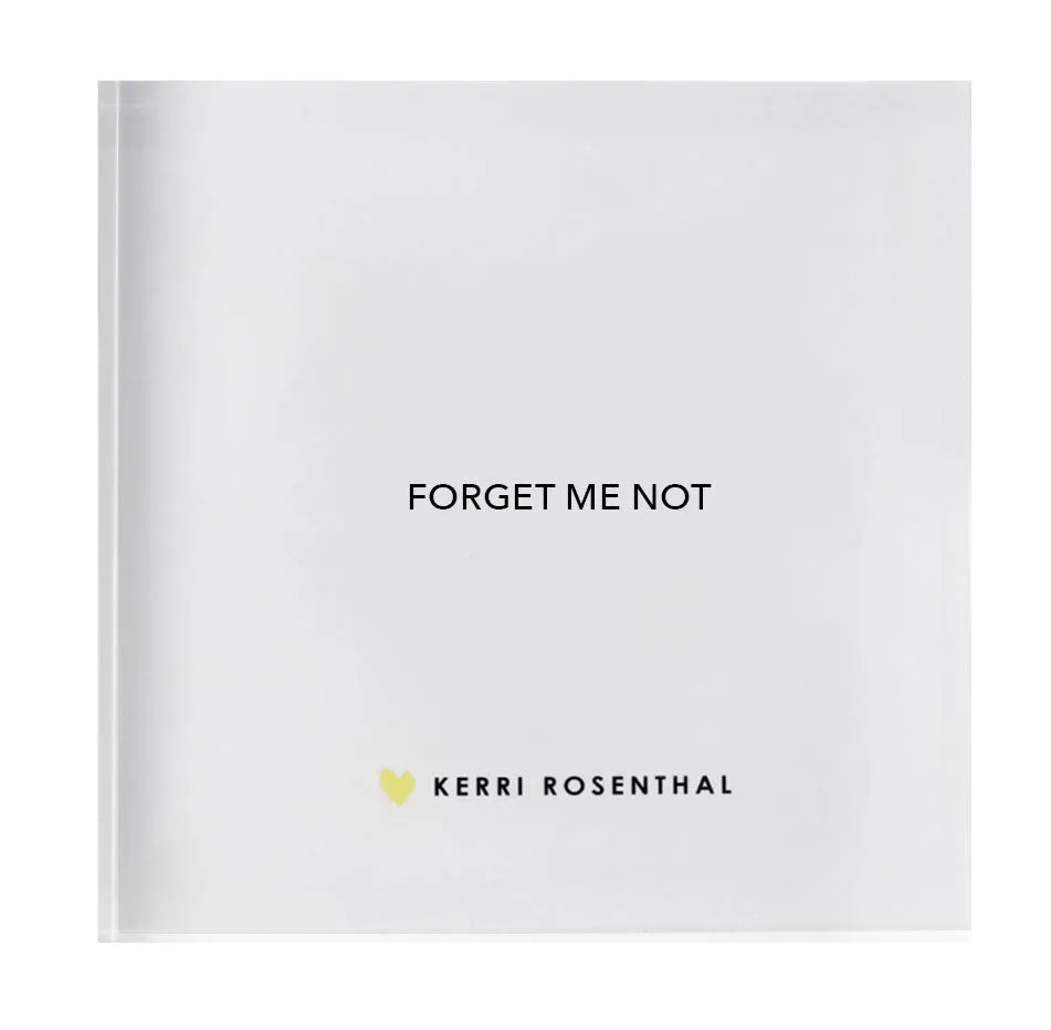 Forget Me Not Drippy Heart Block of Love