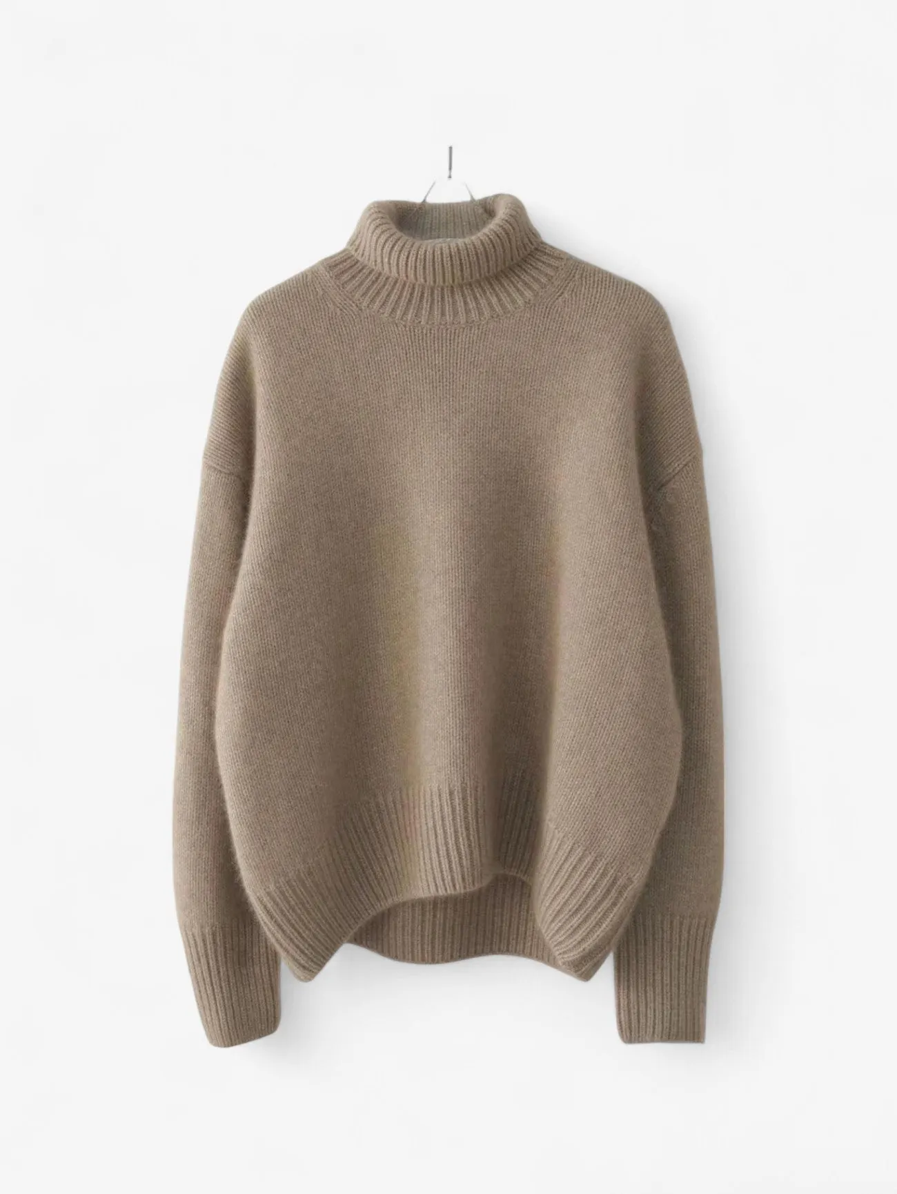 Foxes | Women's Warm Oversized Turtleneck Knit Winter Sweater
