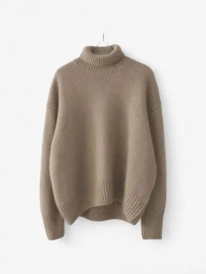 Foxes | Women's Warm Oversized Turtleneck Knit Winter Sweater
