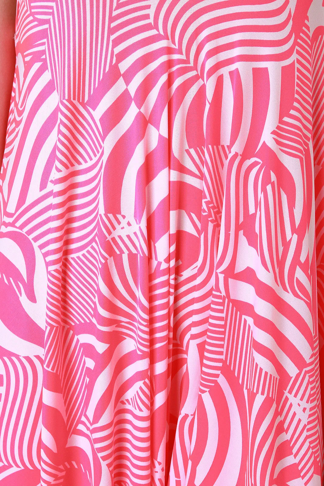 Geometric Oversized Spaghetti Strap Jumpsuit