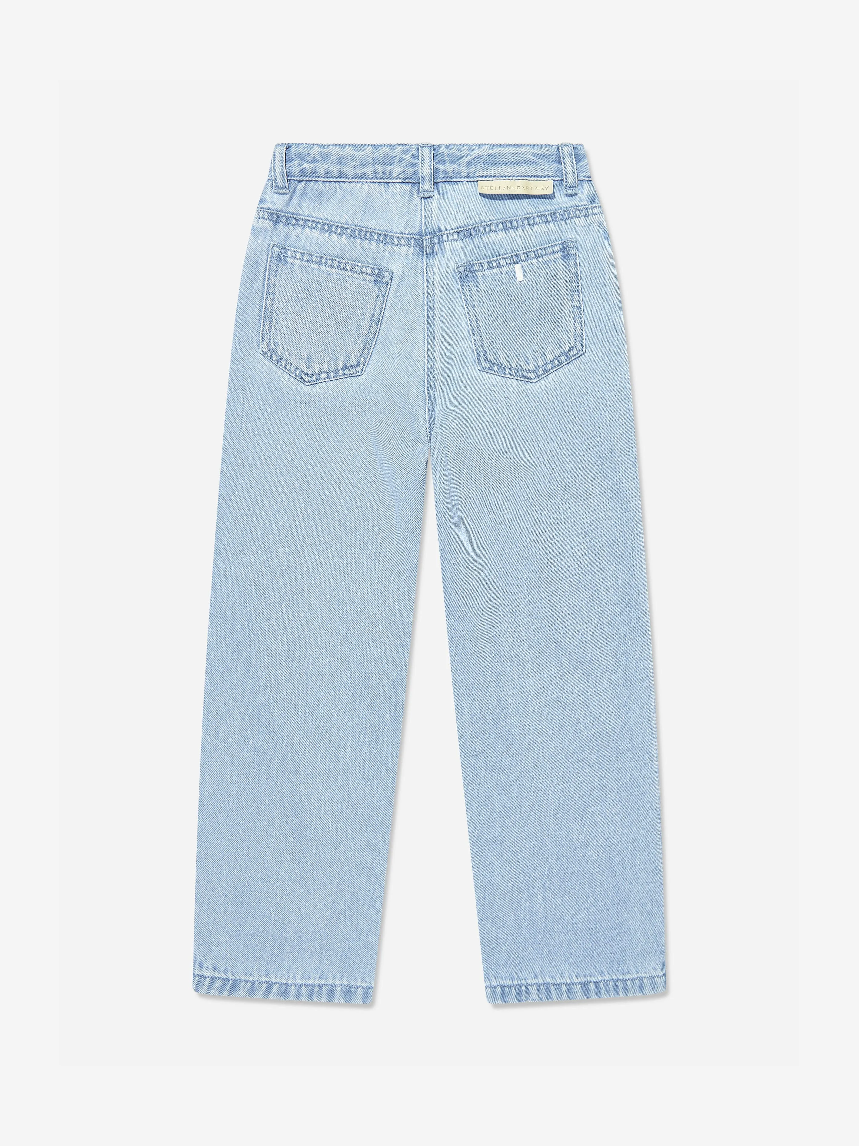 Girls Jewelled Denim Jeans in Blue