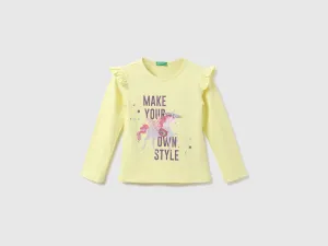 Girls Printed Round Neck T-Shirt