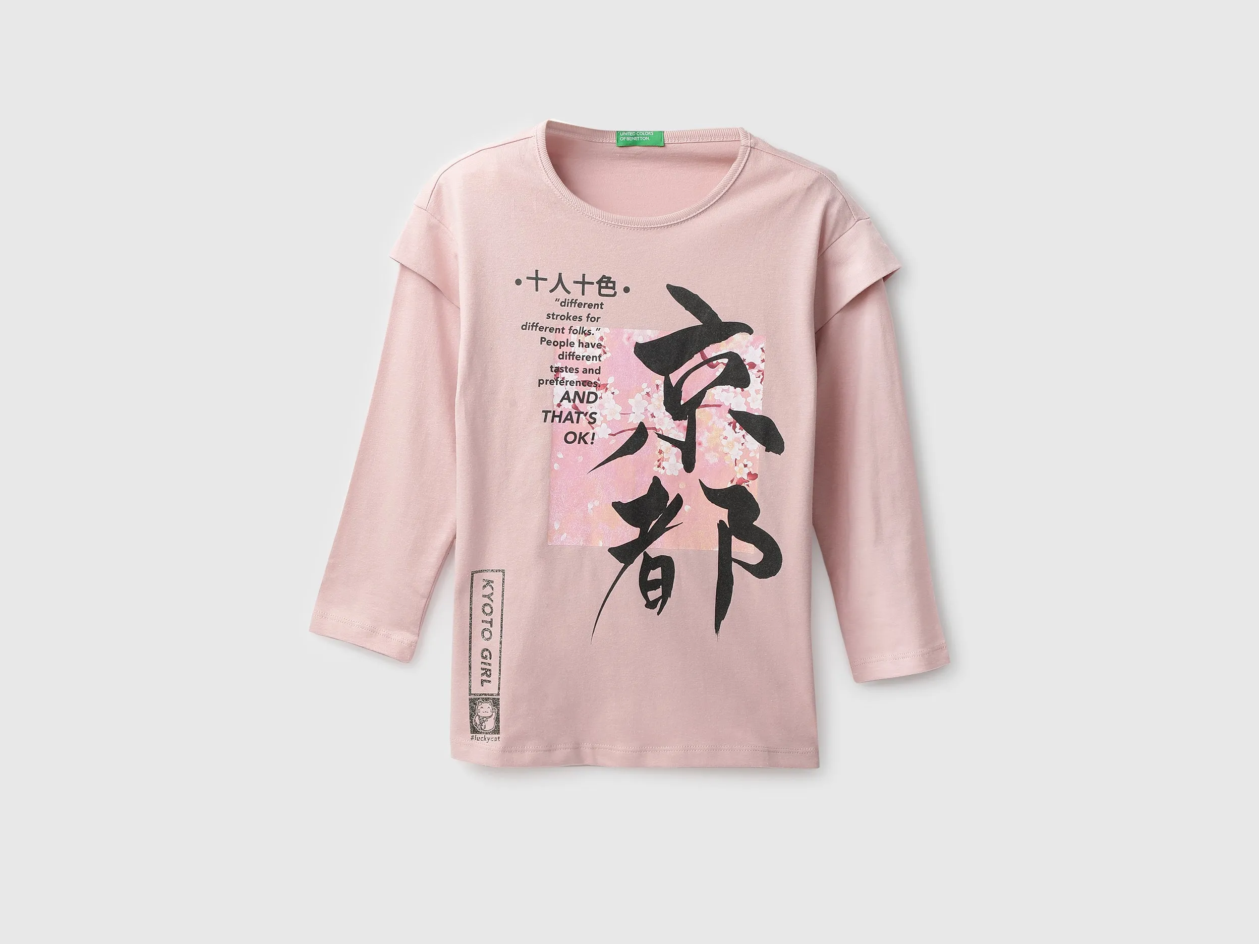 Girls Printed Round Neck T-shirt