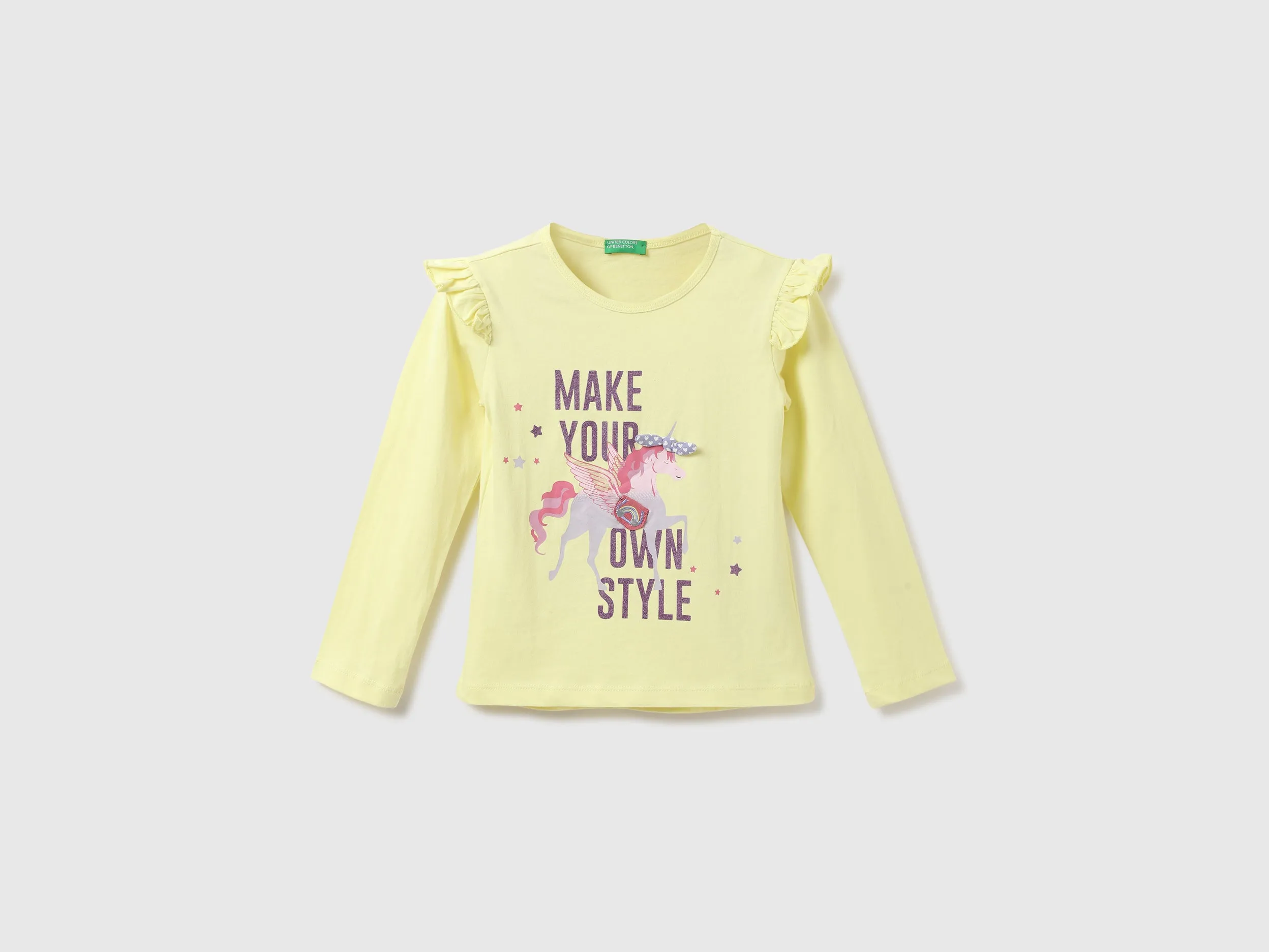 Girls Printed Round Neck T-Shirt