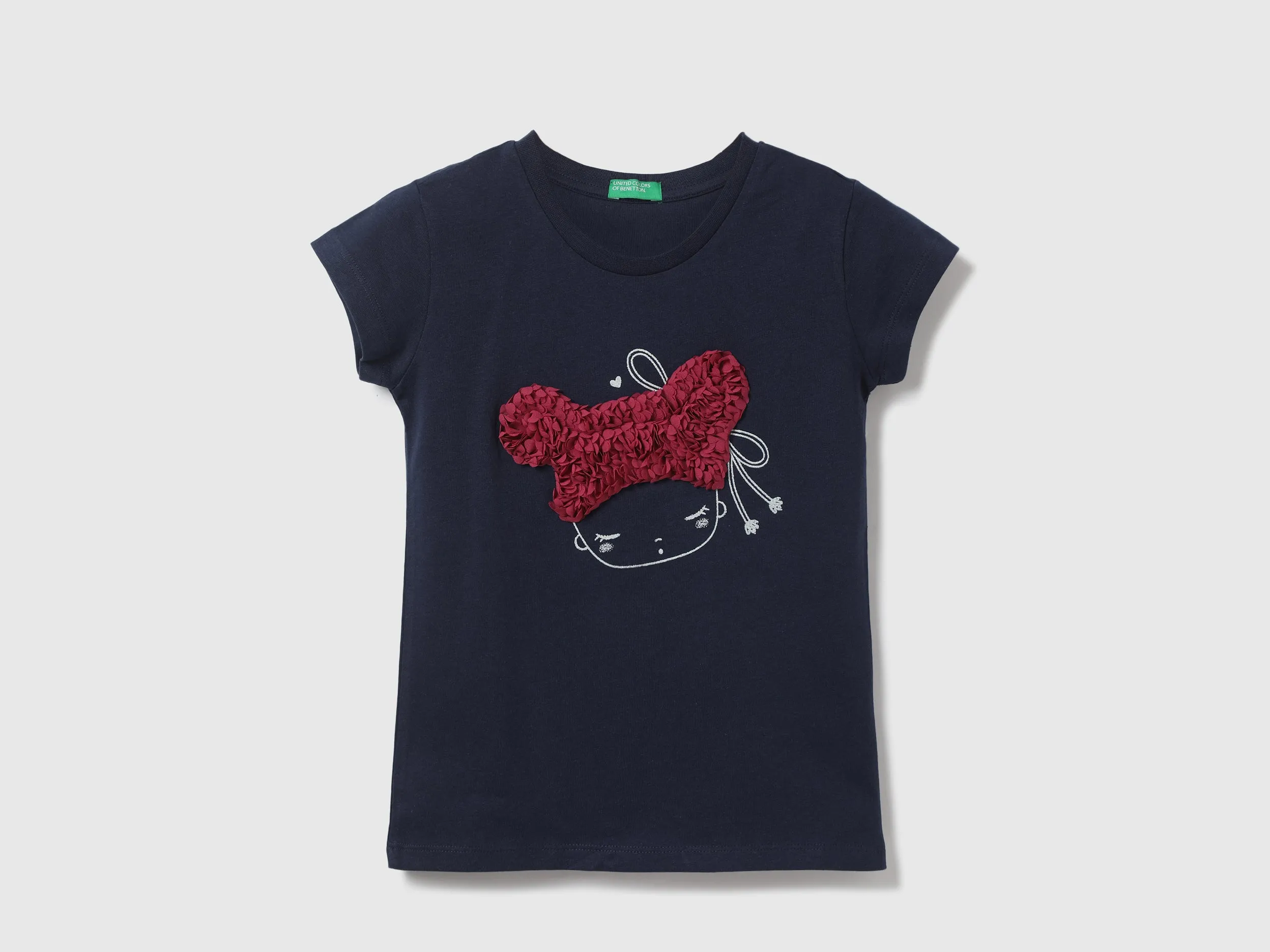 Girls Printed Round Neck T-Shirt