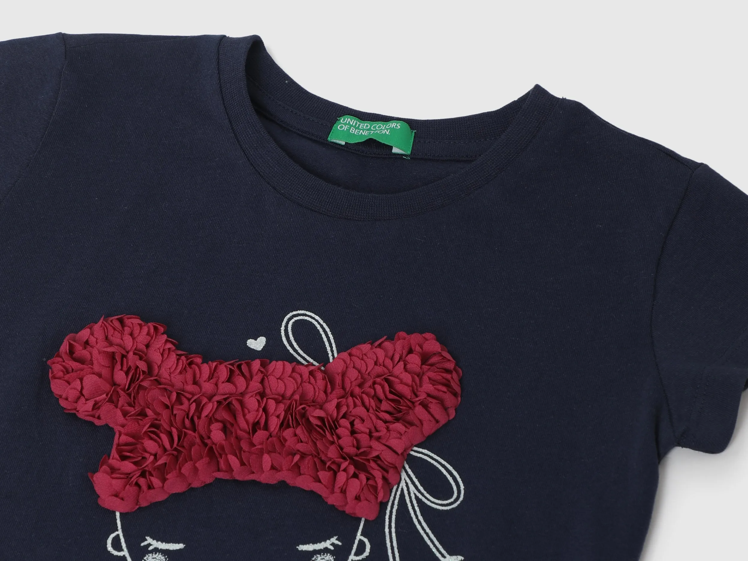 Girls Printed Round Neck T-Shirt