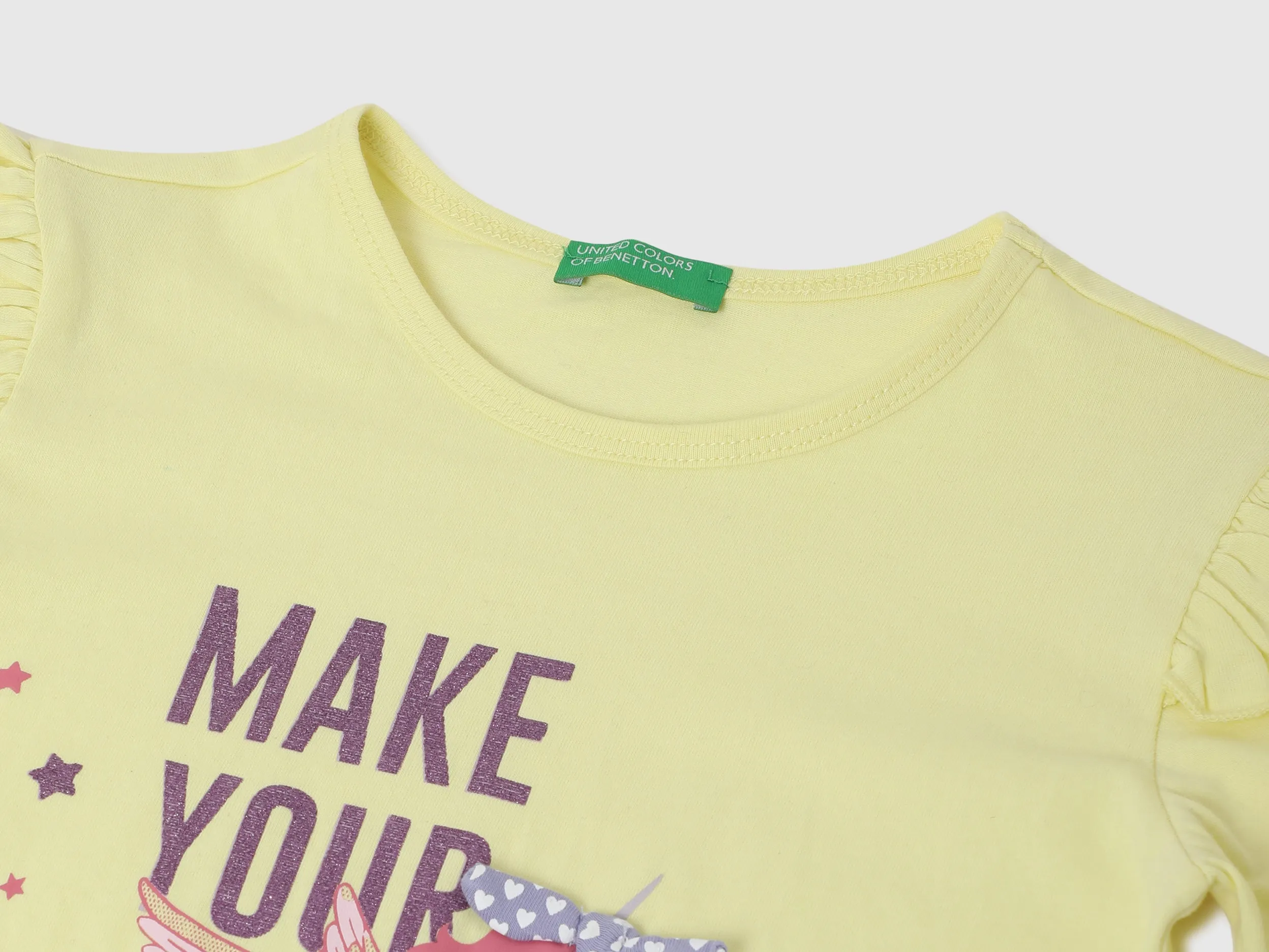 Girls Printed Round Neck T-Shirt