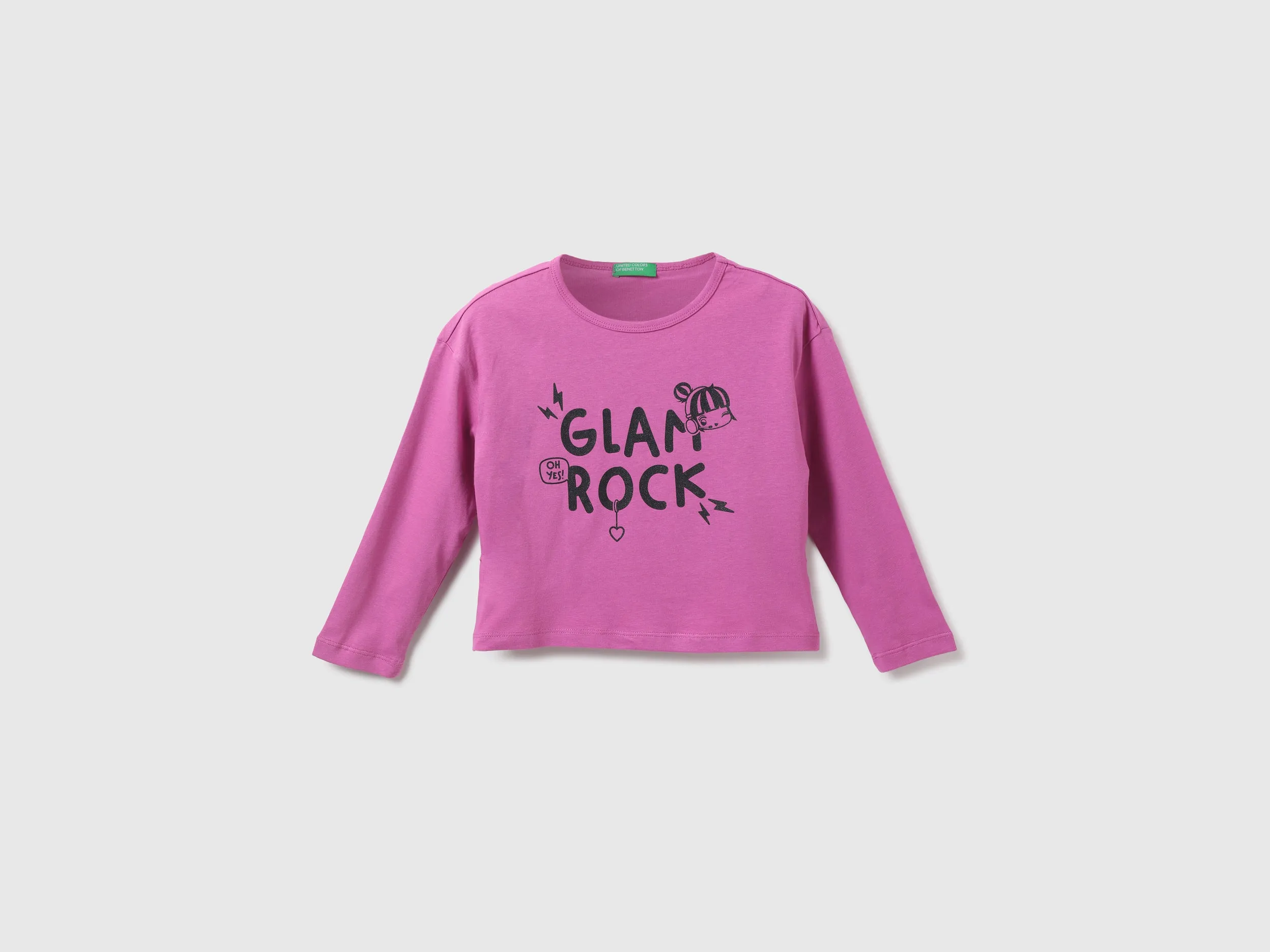 Girls Typography Round Neck T-Shirt