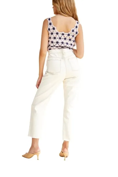 Glamorous High Waisted Straight Leg Jeans TM0558