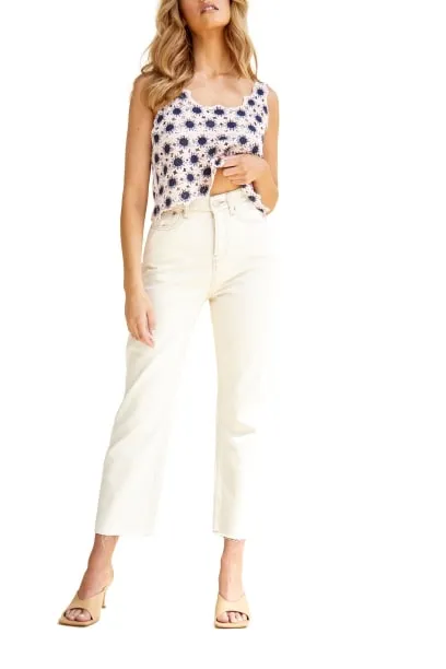Glamorous High Waisted Straight Leg Jeans TM0558