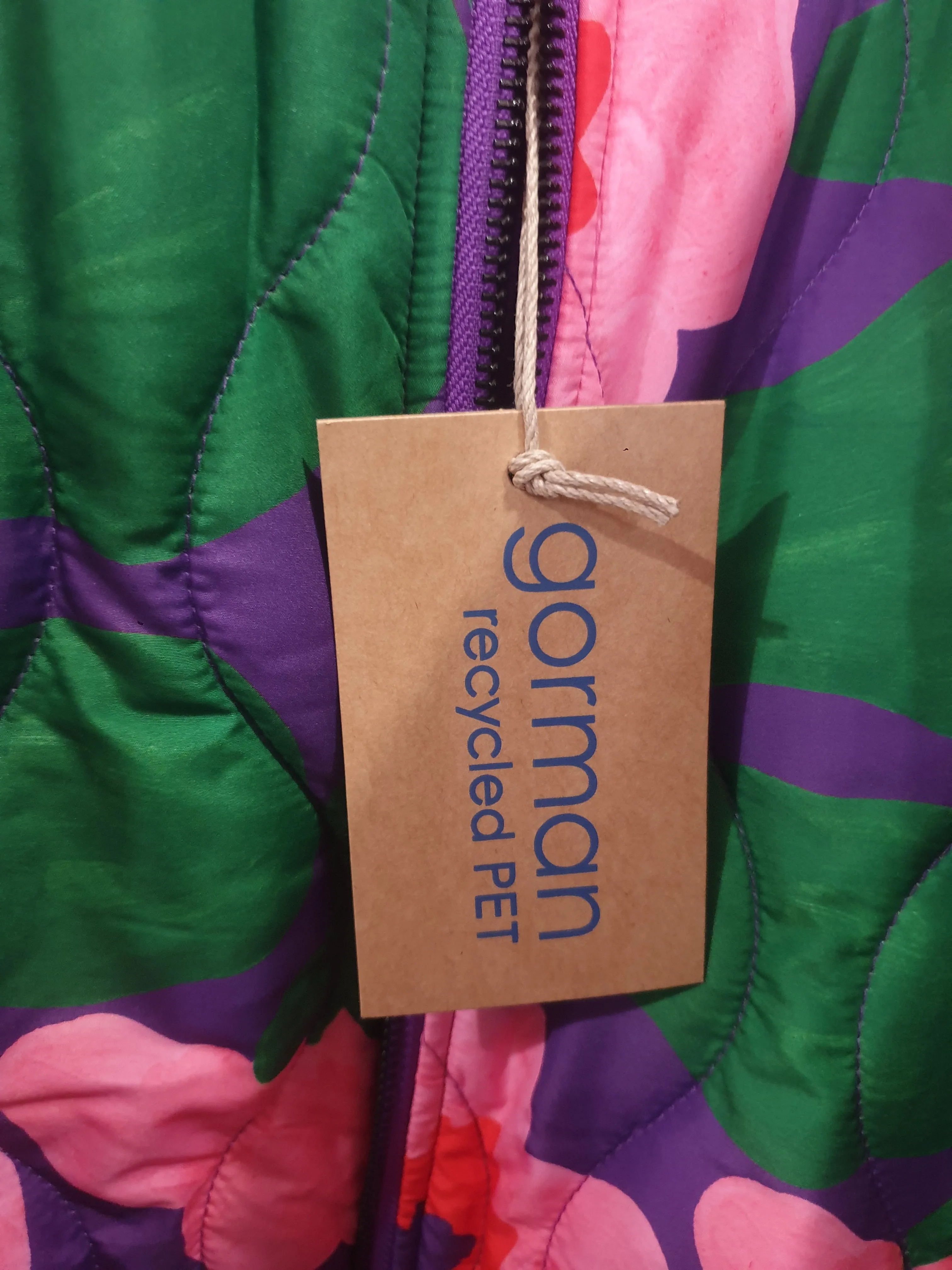Gorman wild roses quilted coat size 18