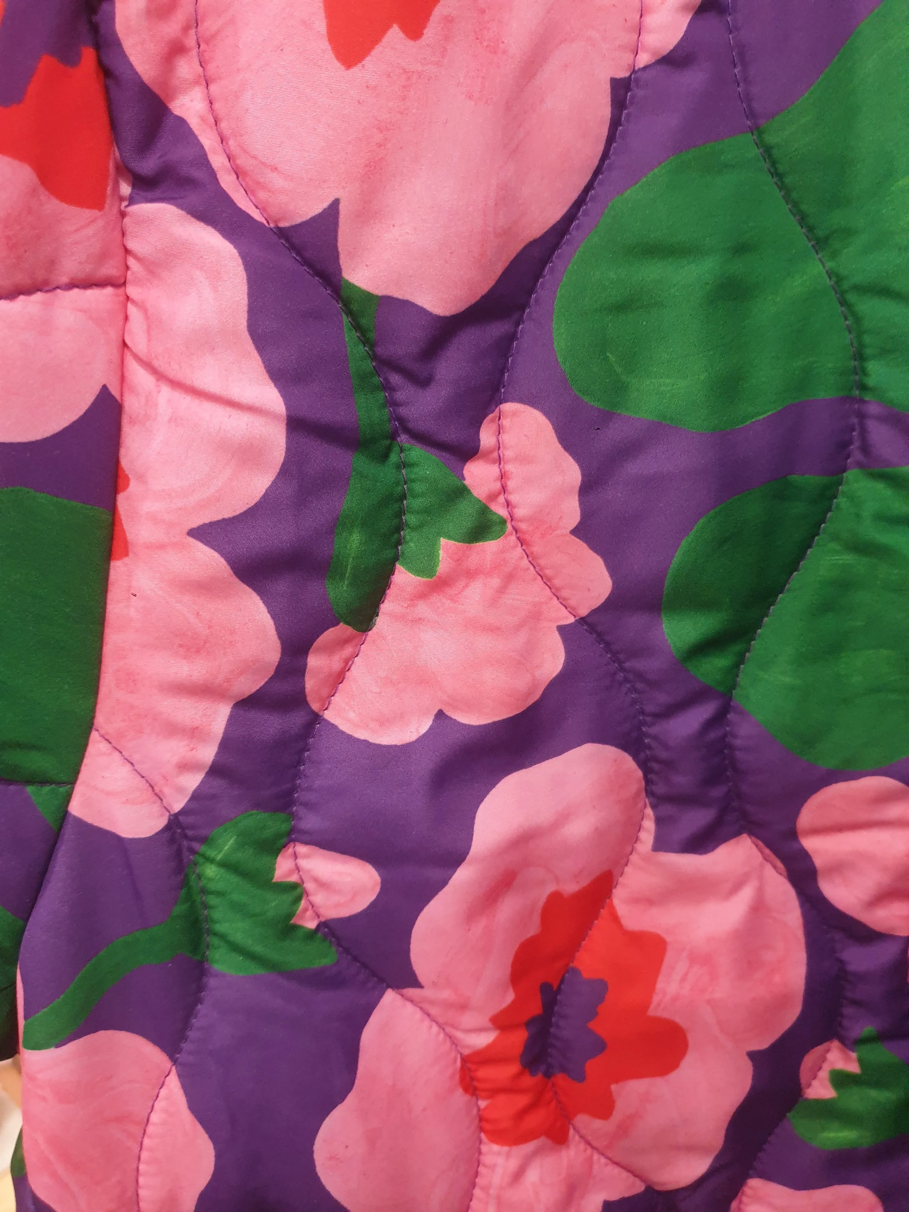 Gorman wild roses quilted coat size 18
